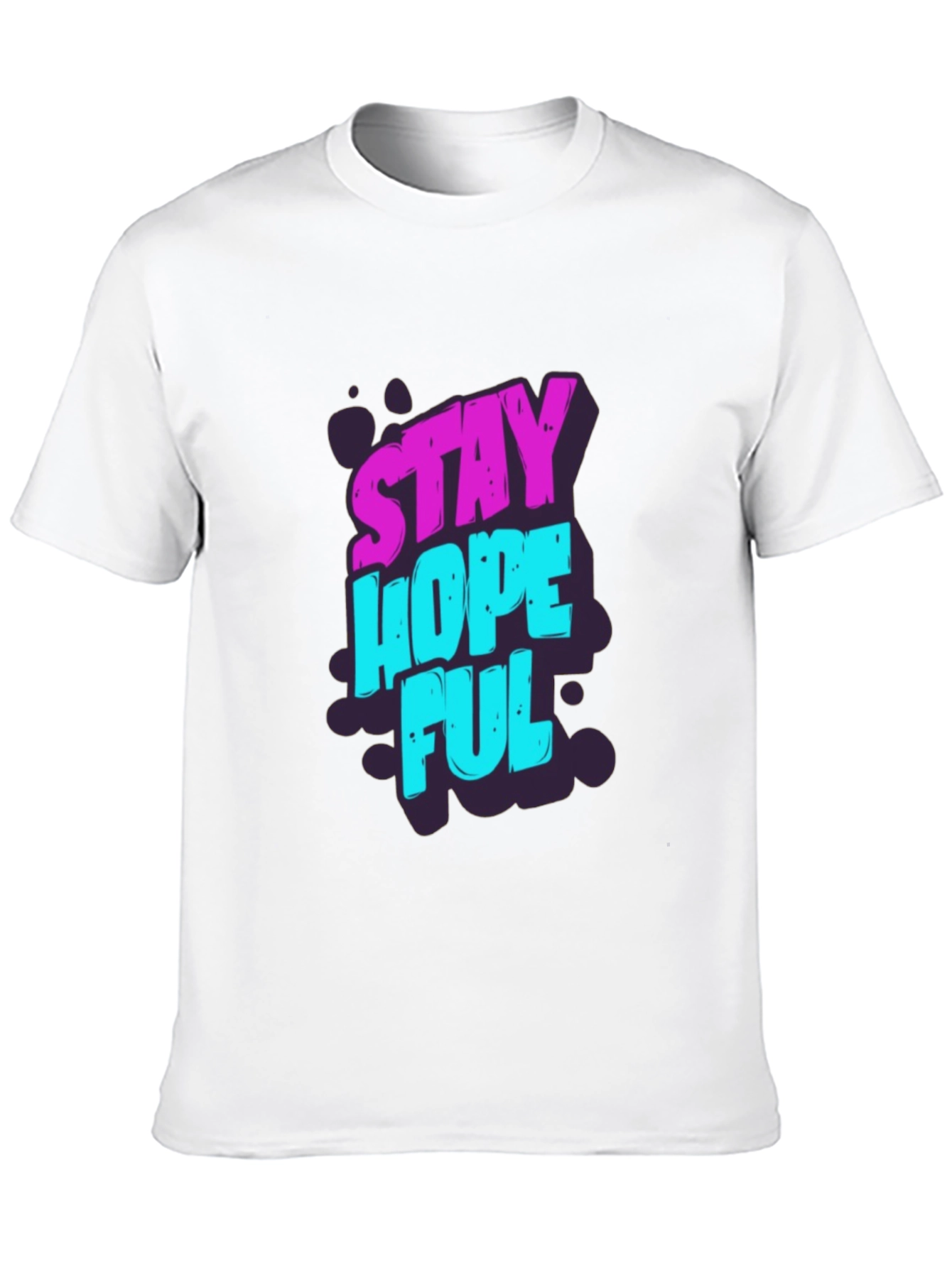 Stay Hopeful Graphic T-Shirt - Black