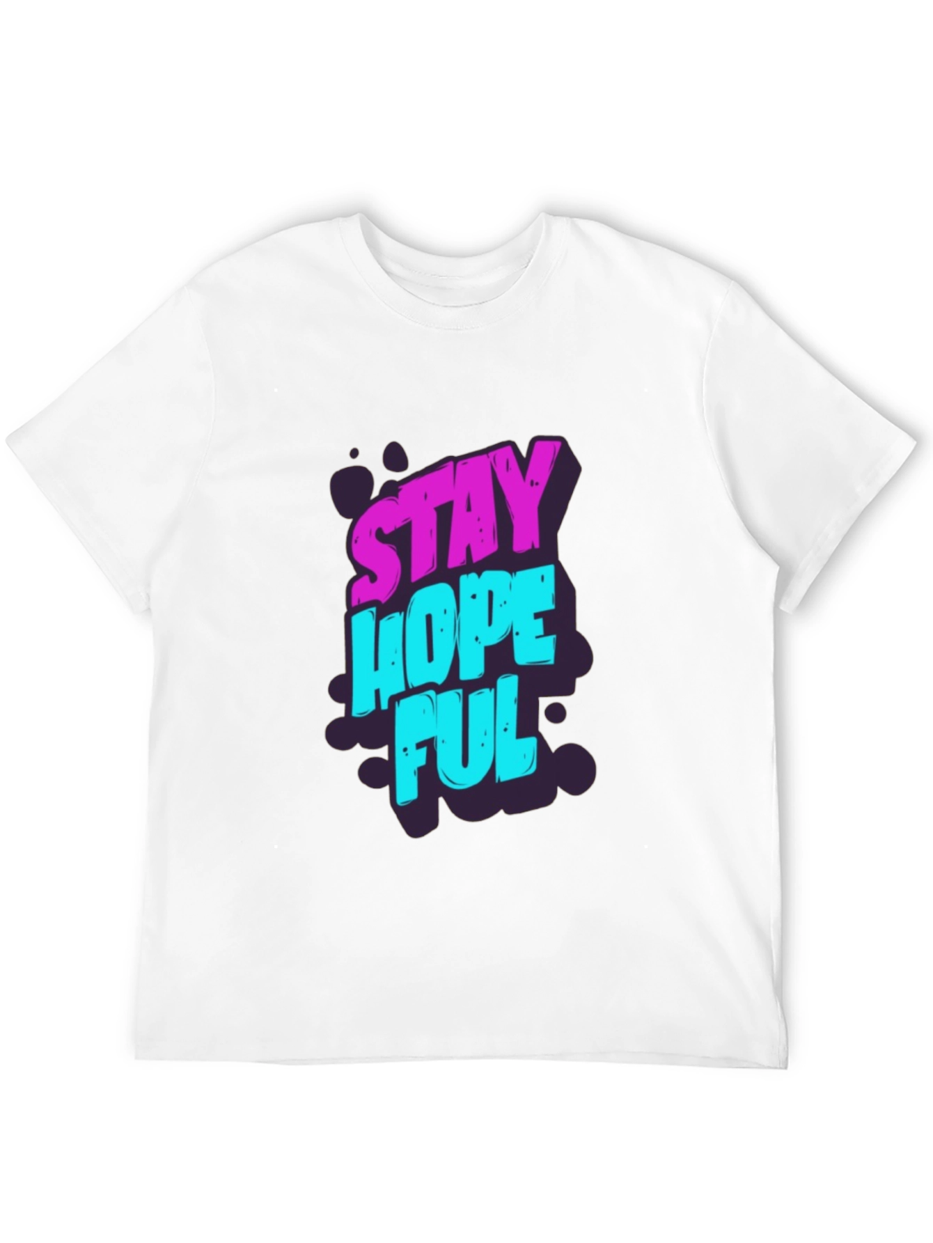 Stay Hopeful Graphic T-Shirt - Black