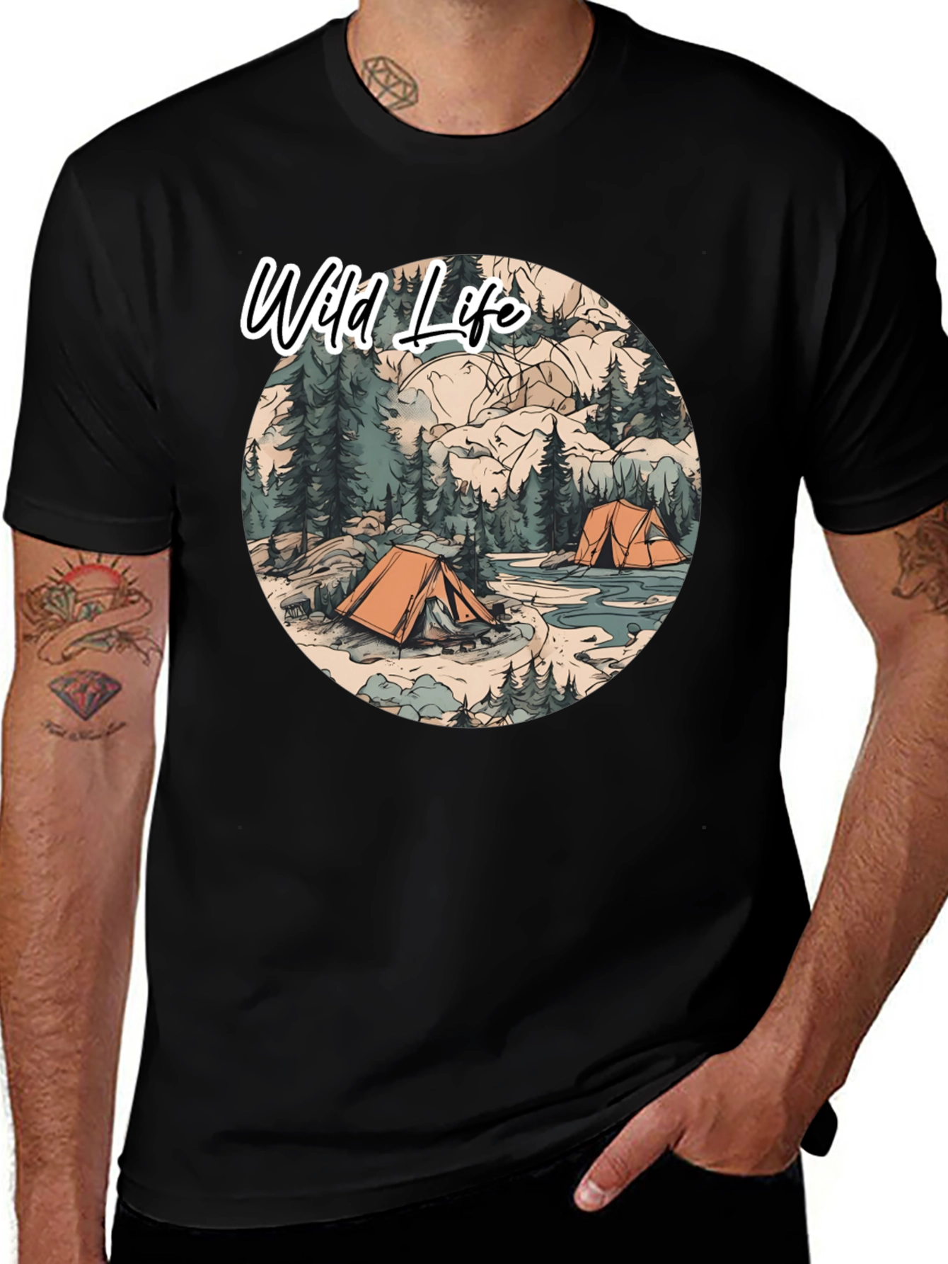 Wild Life Camping T-Shirt | Outdoor Adventure Tee
