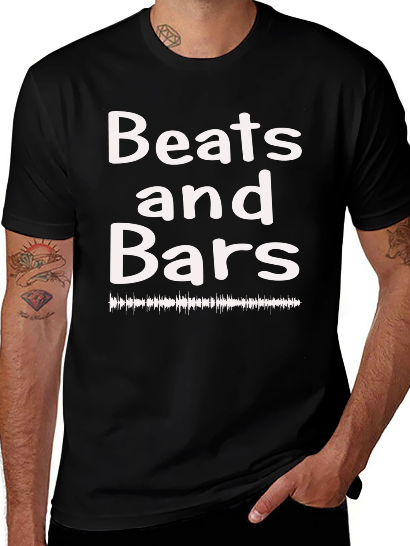 Beats and Bars Graphic T-Shirt - Music Lover Tee