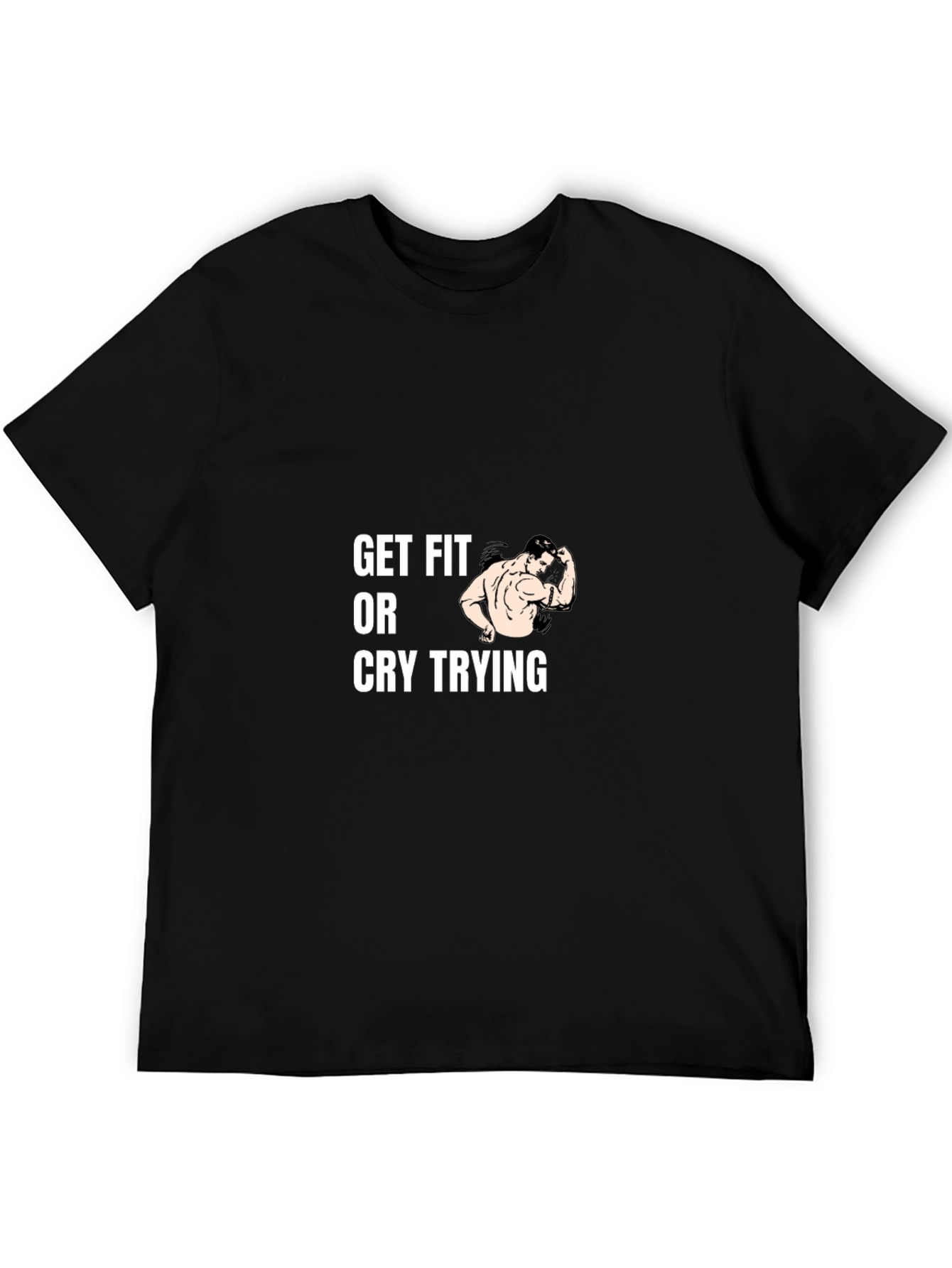 Get Fit T-Shirt - Black Workout Tee