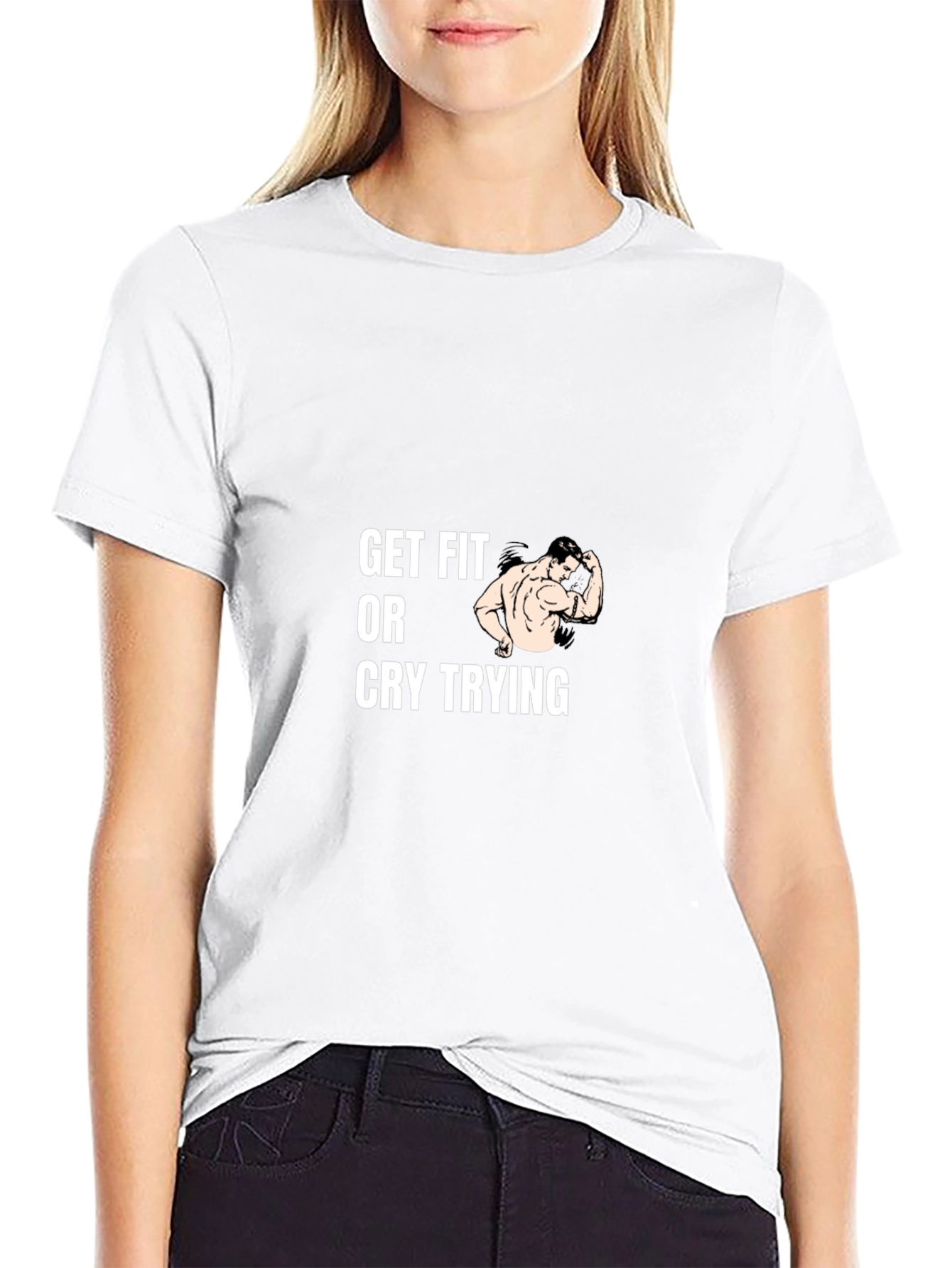 Get Fit T-Shirt - Black Workout Tee