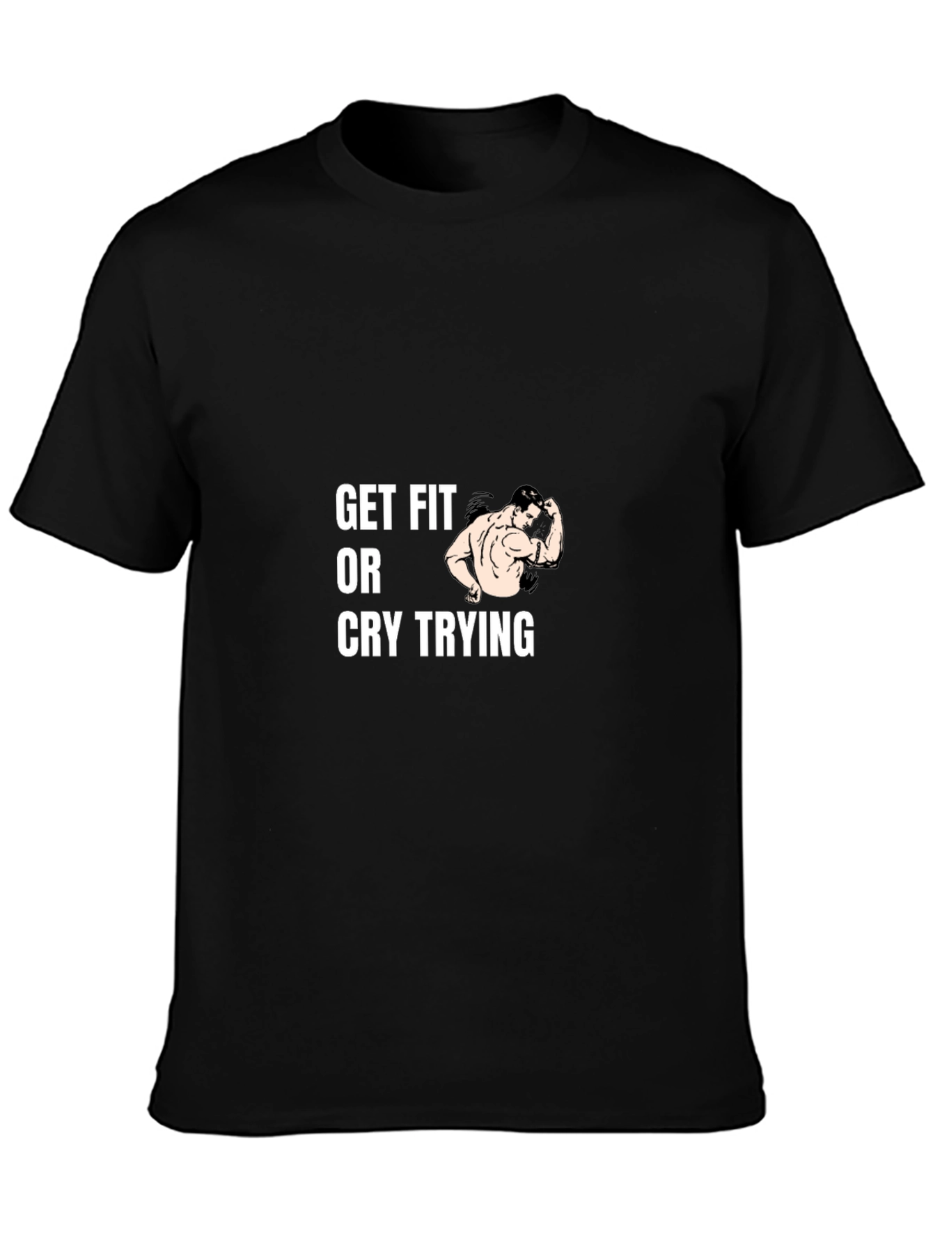 Get Fit T-Shirt - Black Workout Tee