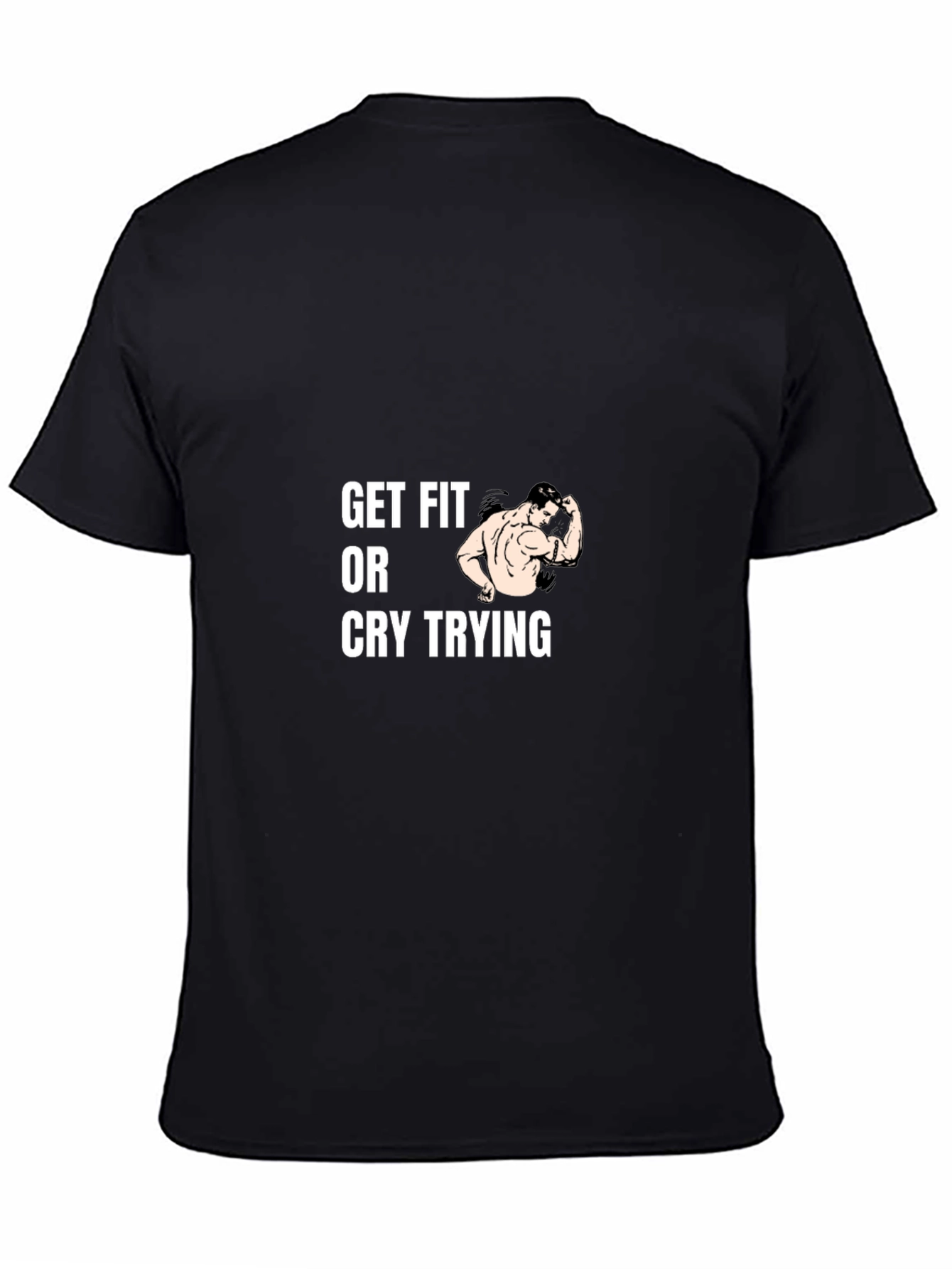 Get Fit T-Shirt - Black Workout Tee