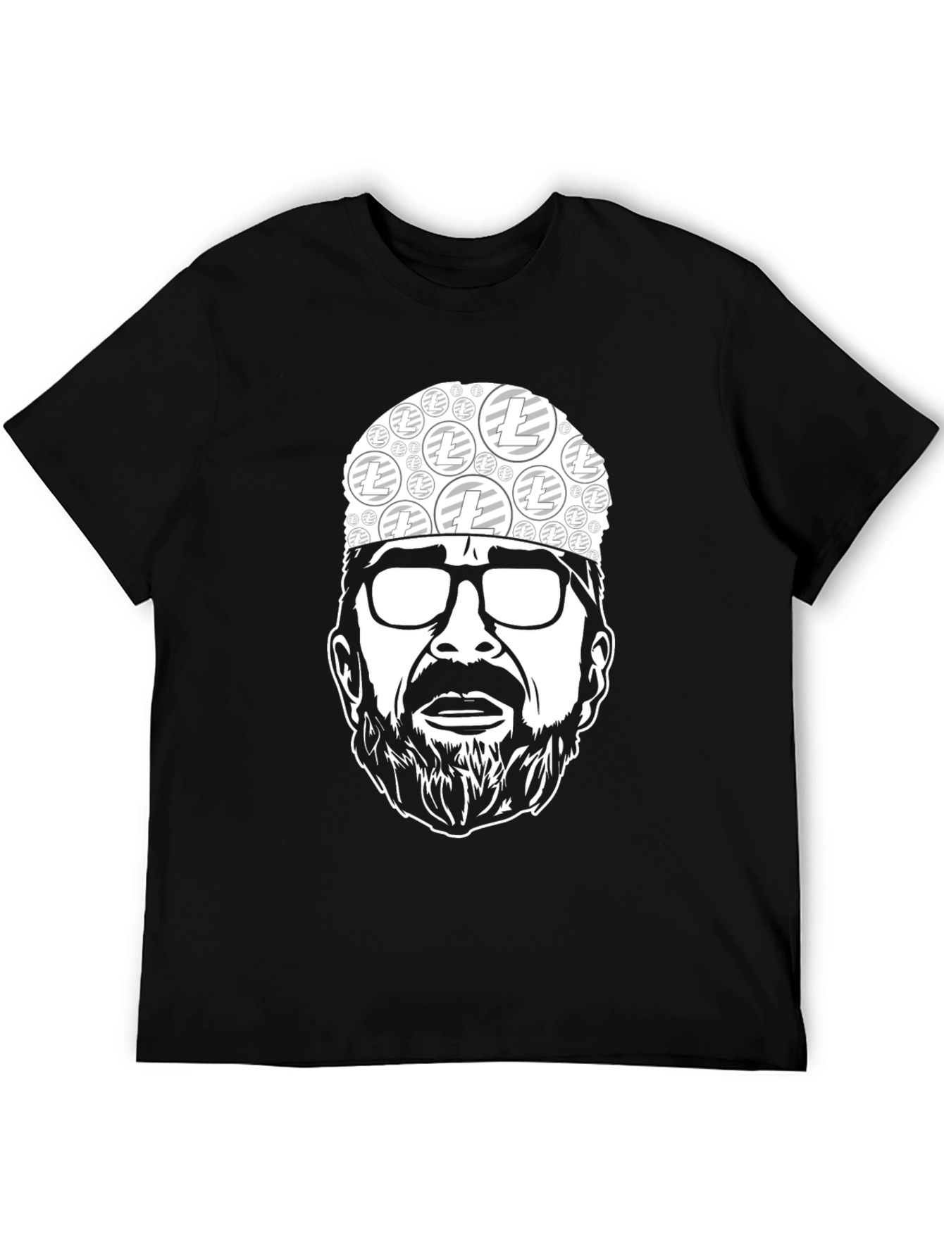 Black Litecoin Crypto Tee