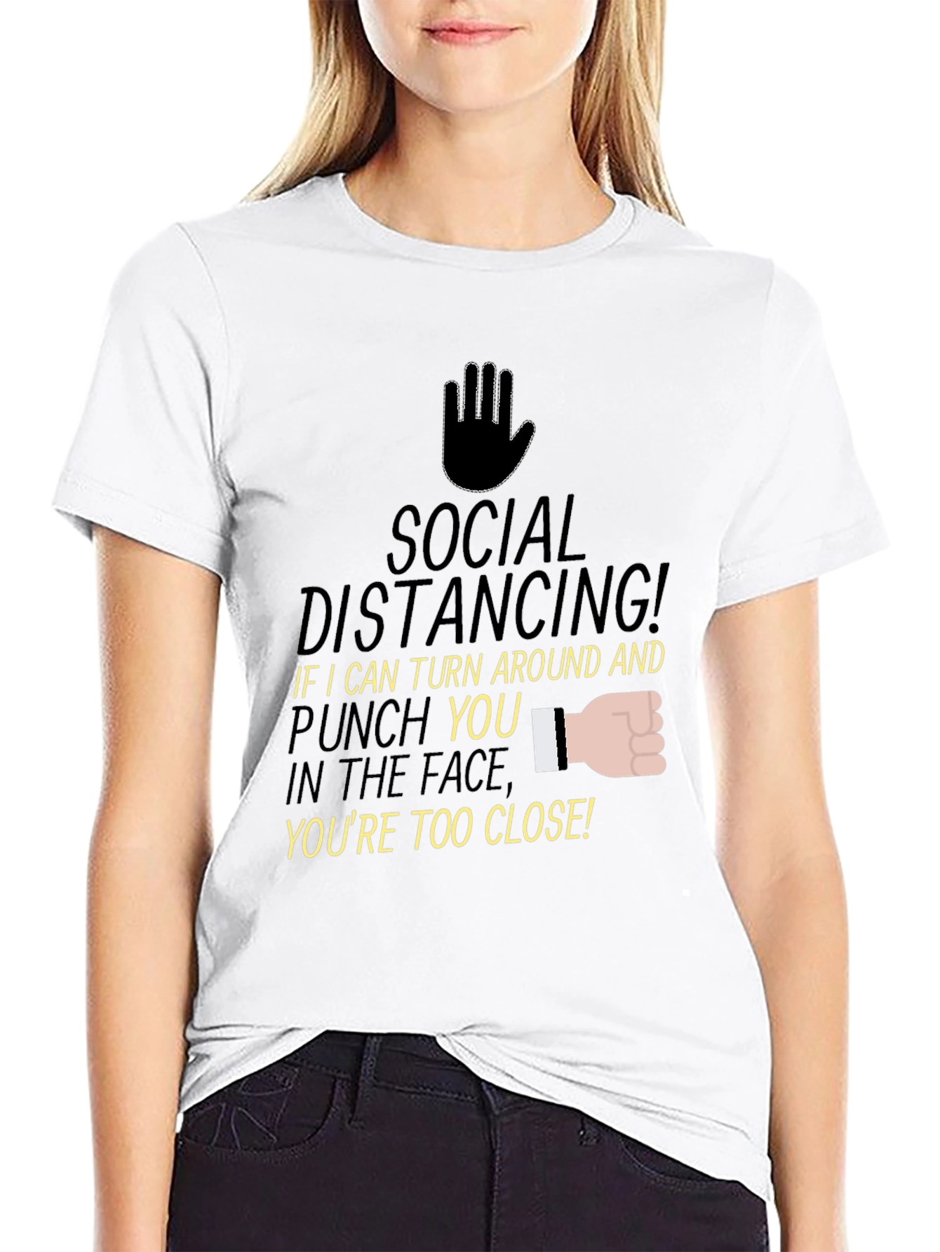 Social Distancing Punch Graphic Tee