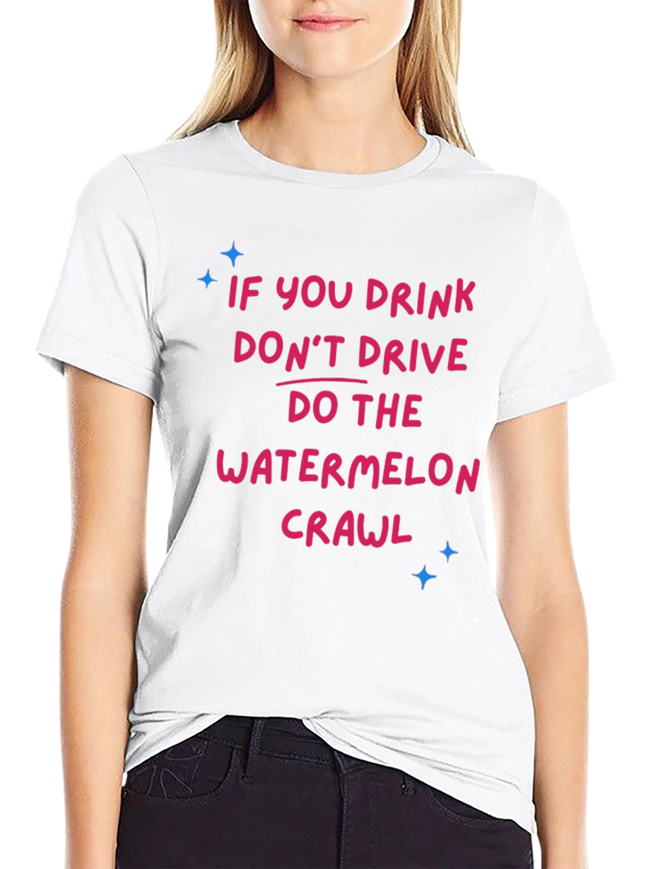 Drink Dont Drive Watermelon Crawl Graphic Tee
