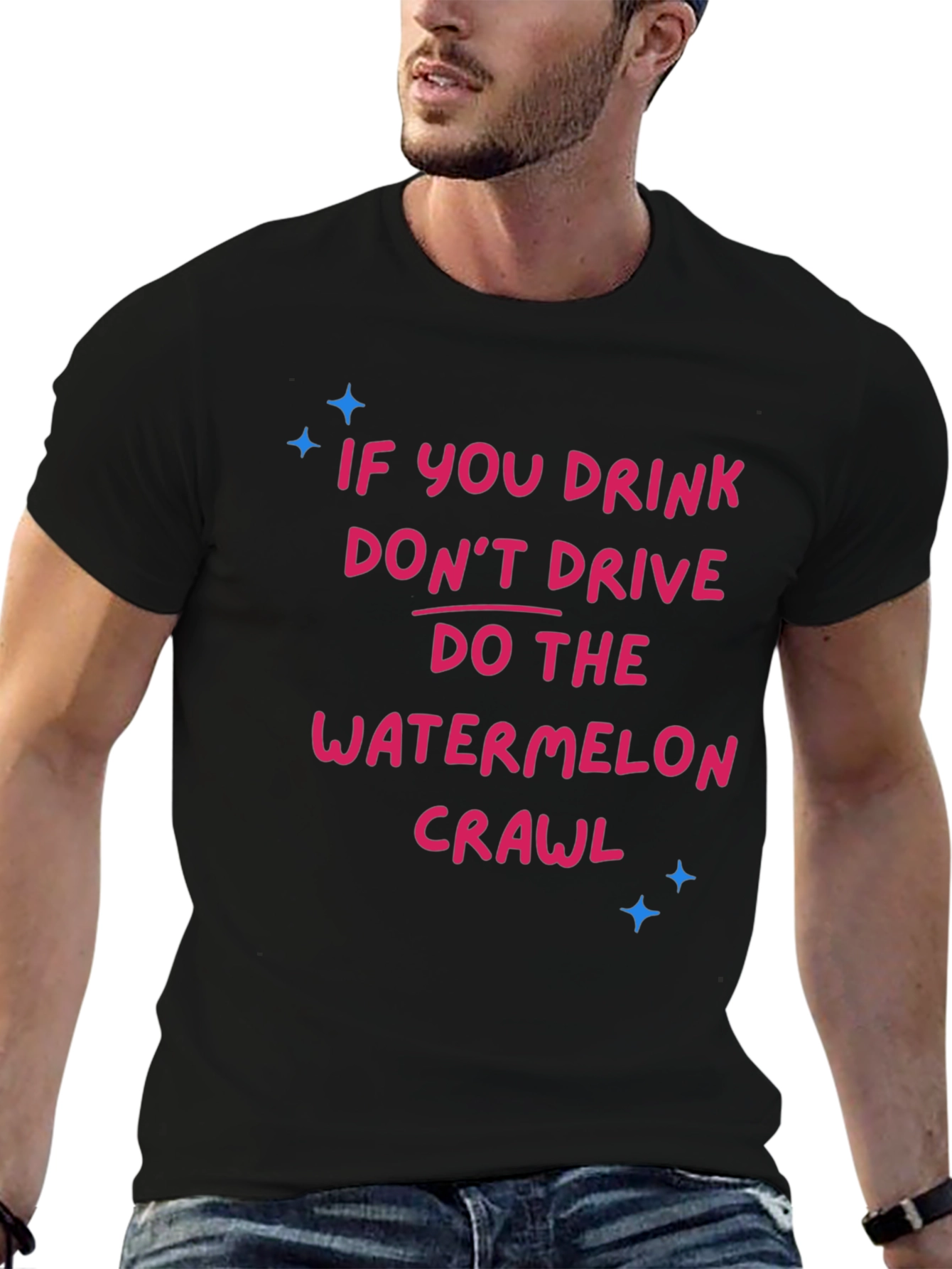 Drink Dont Drive Watermelon Crawl Graphic Tee