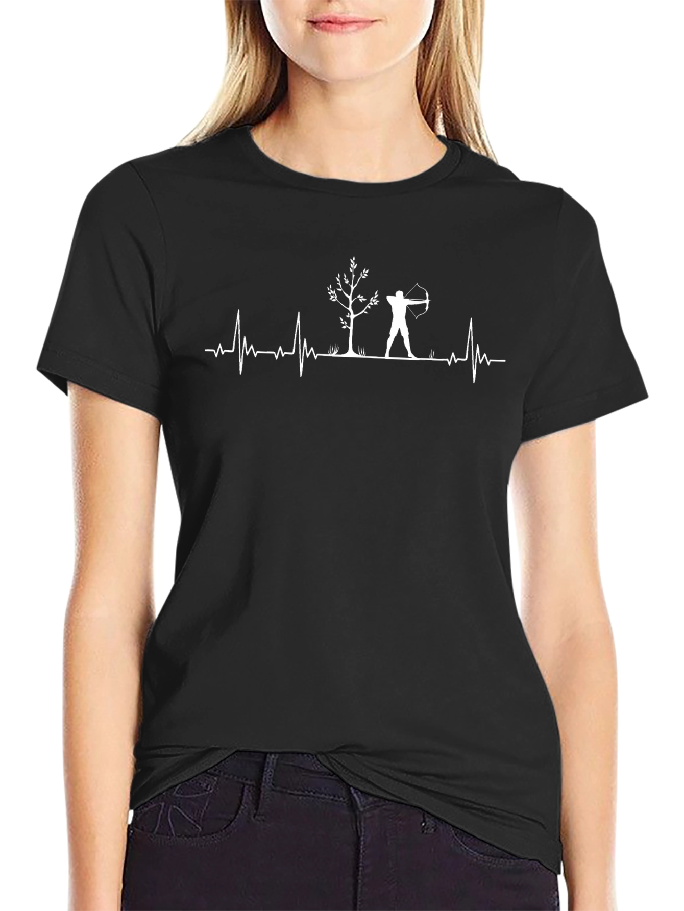 Archery Heartbeat Graphic Tee - Archer Lover Shirt