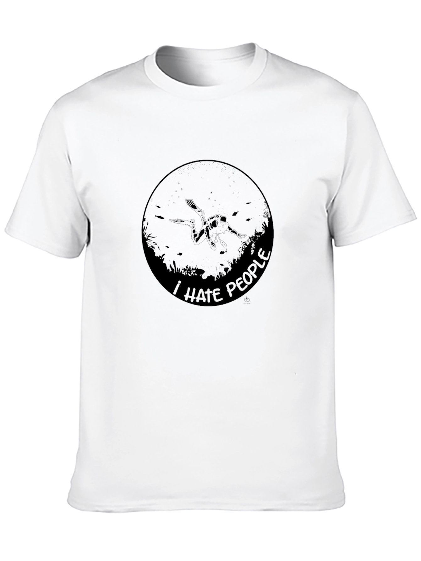 I Hate People Graphic Tee - Black Cotton T-Shirt