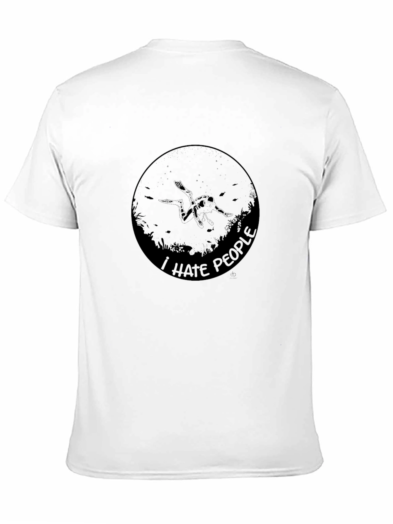 I Hate People Graphic Tee - Black Cotton T-Shirt