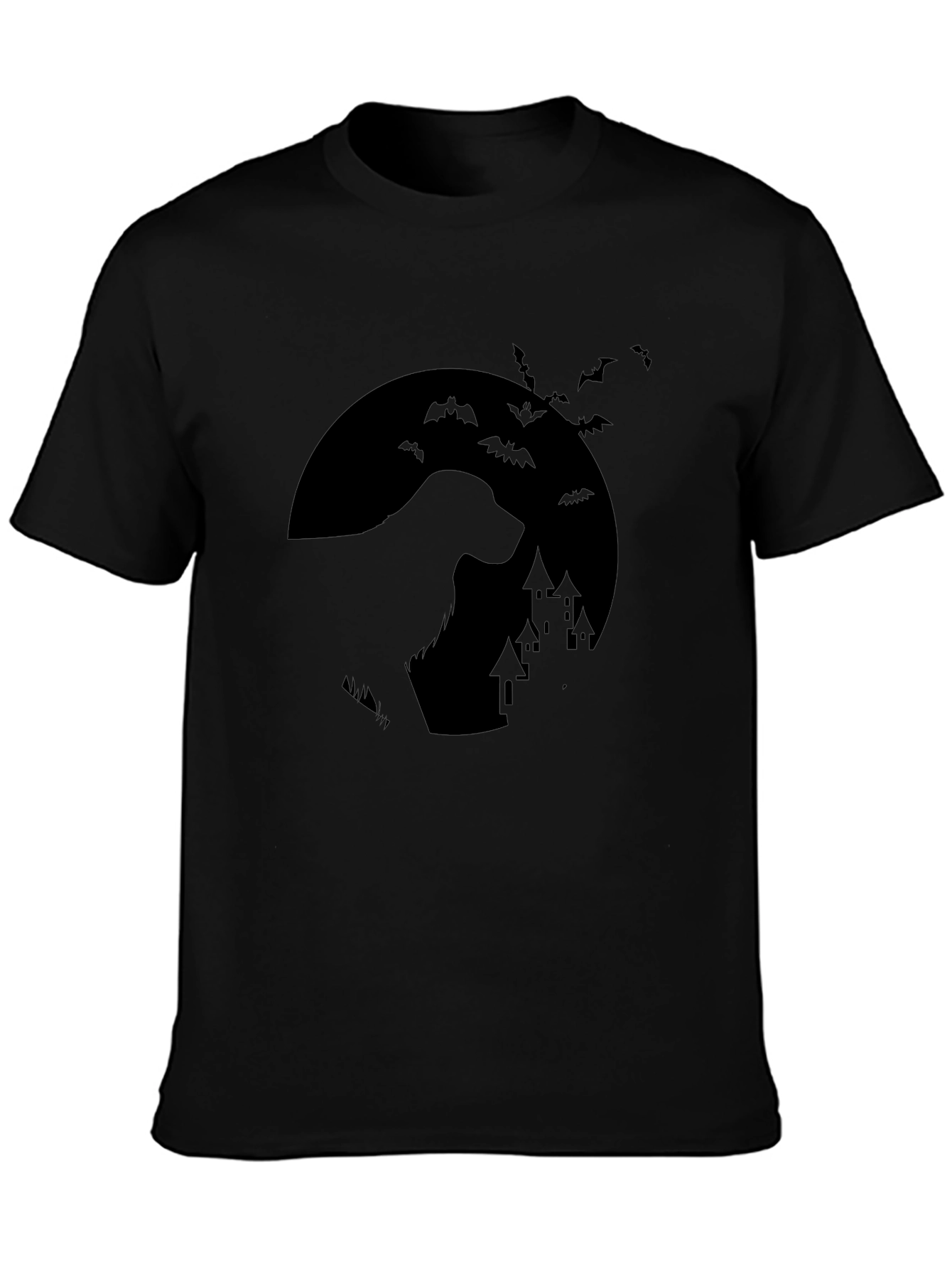 Halloween Dog Moon T-Shirt - Spooky Pet Tee