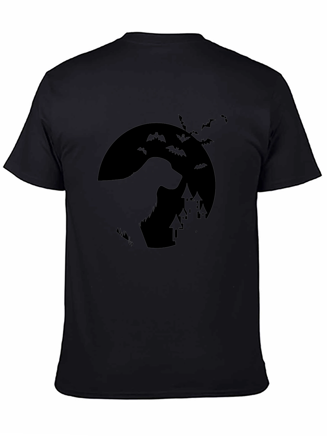 Halloween Dog Moon T-Shirt - Spooky Pet Tee
