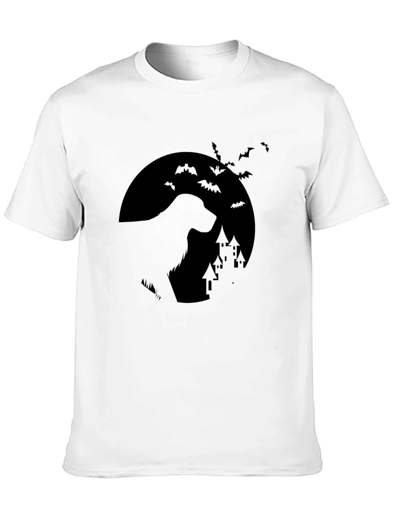 Halloween Dog Moon T-Shirt - Spooky Pet Tee