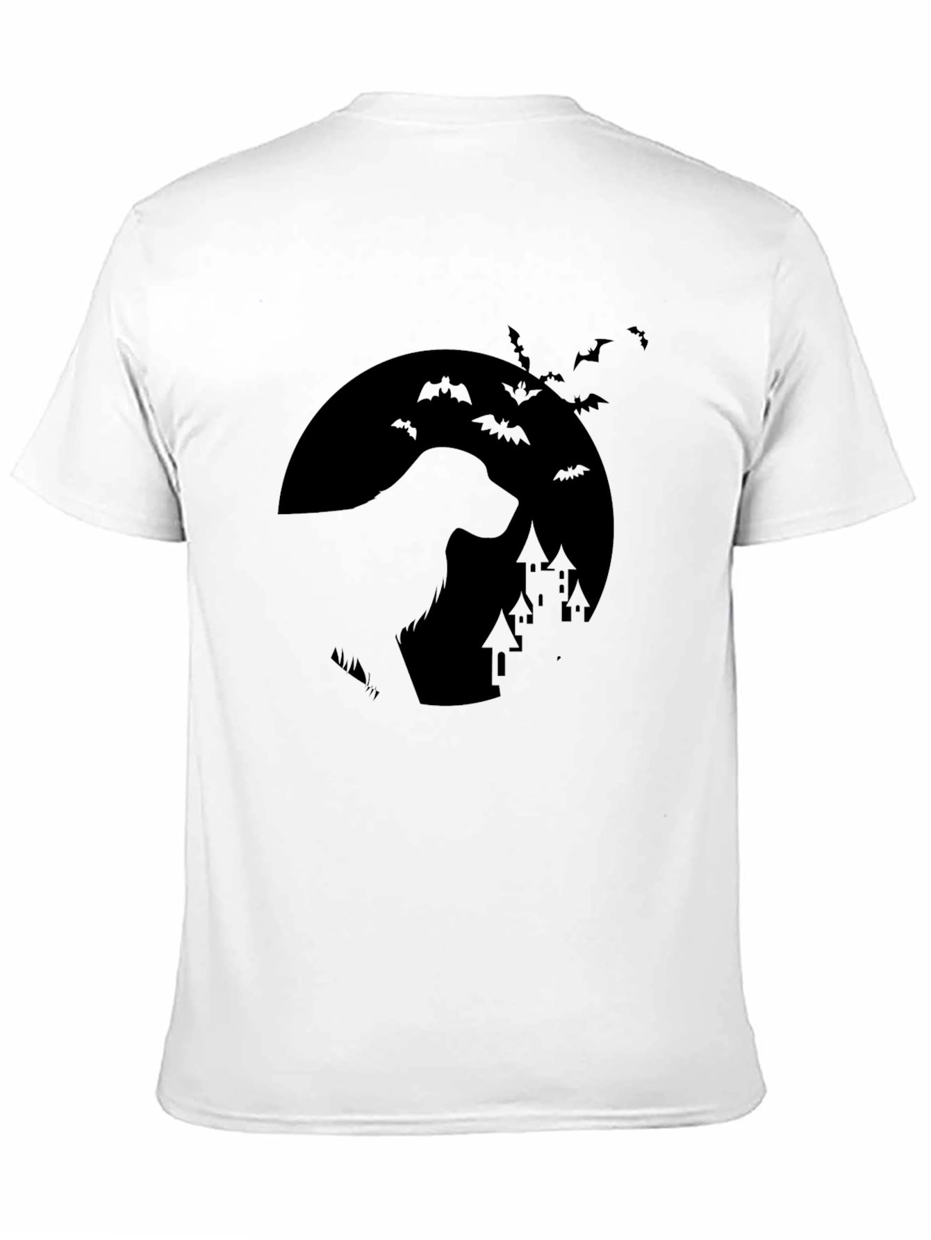 Halloween Dog Moon T-Shirt - Spooky Pet Tee