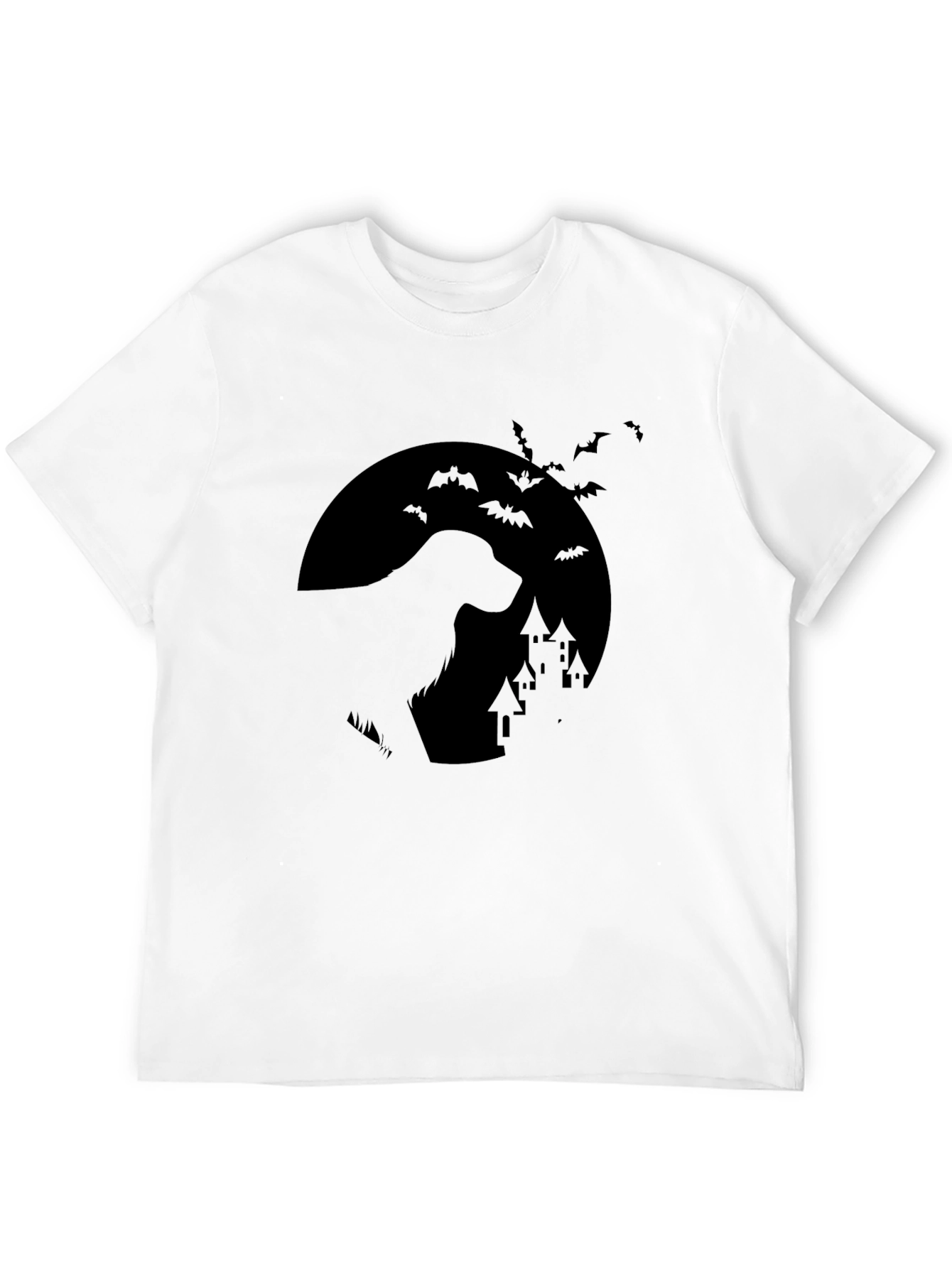 Halloween Dog Moon T-Shirt - Spooky Pet Tee