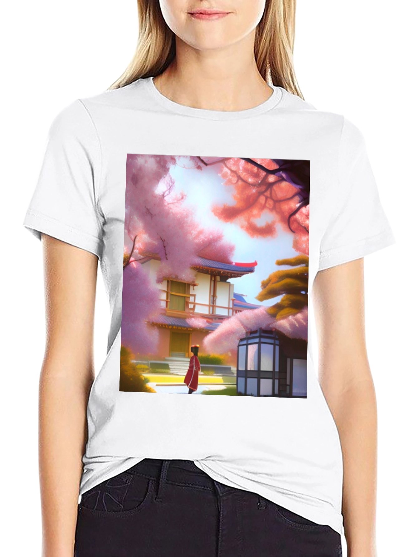 Asian Cherry Blossom T-Shirt