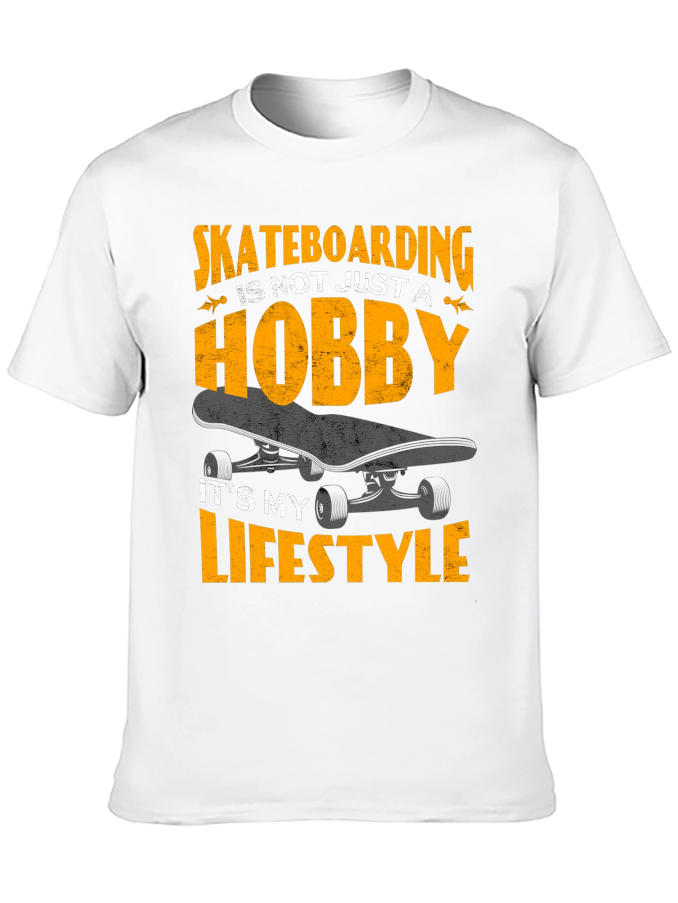 Skateboarding Lifestyle Graphic Tee - Black