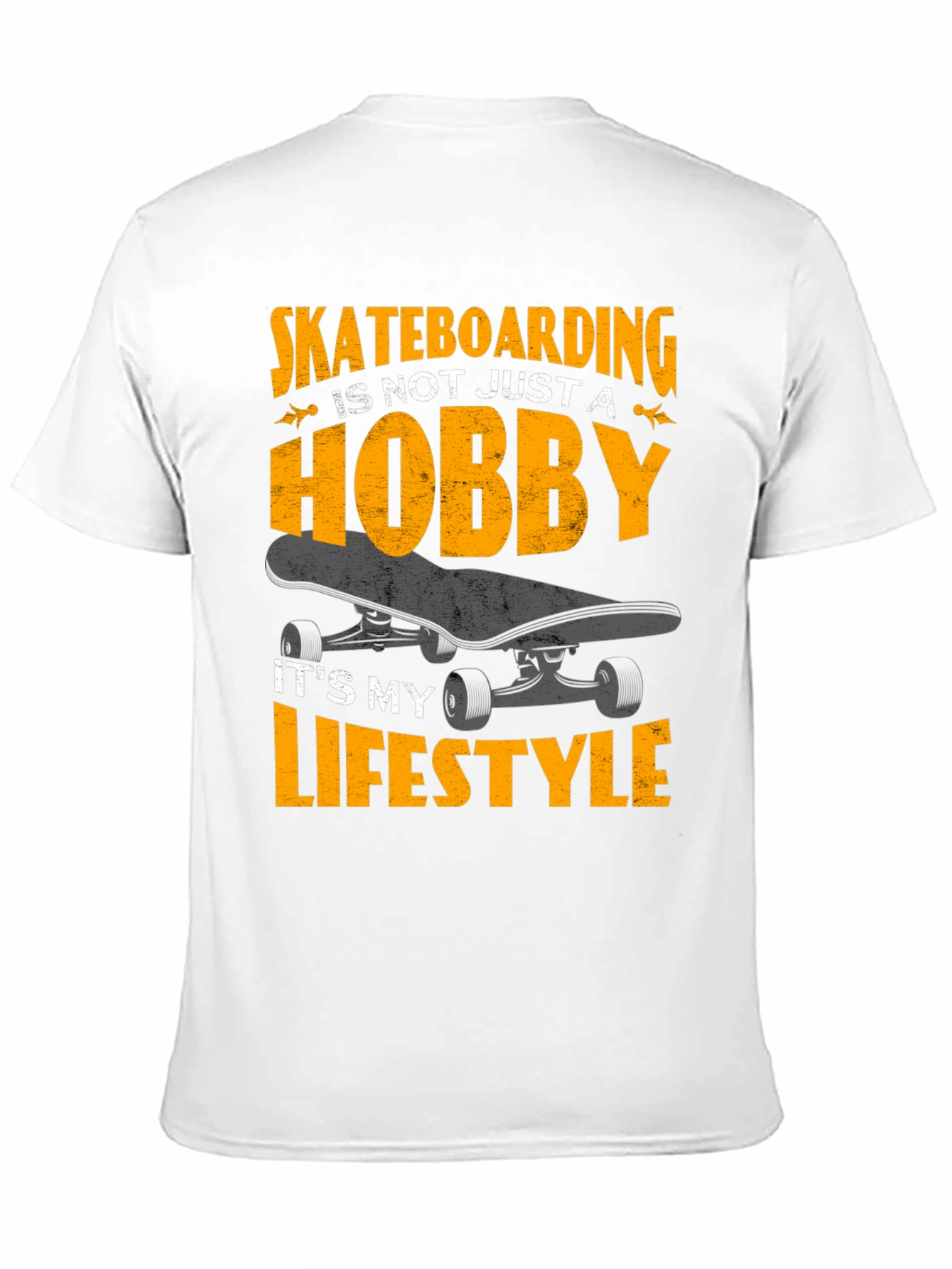 Skateboarding Lifestyle Graphic Tee - Black