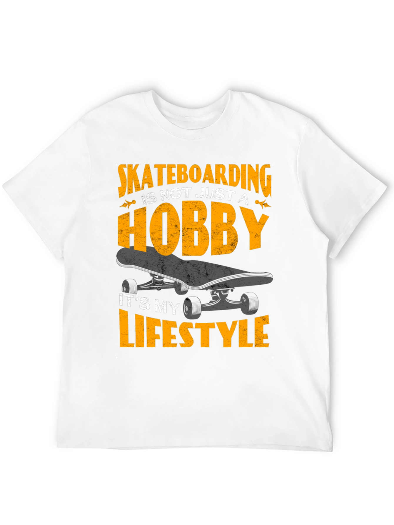 Skateboarding Lifestyle Graphic Tee - Black