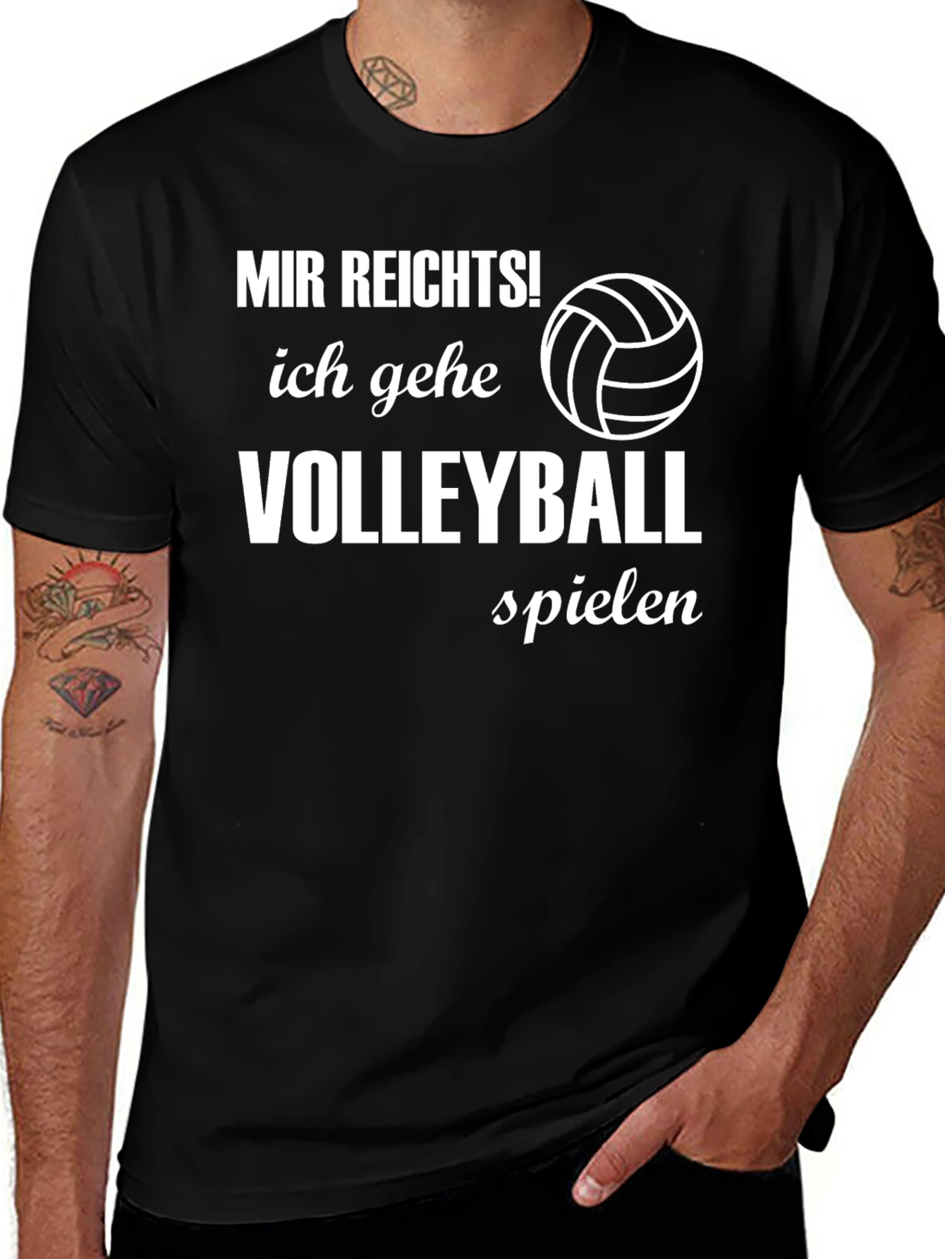 Volleyball T-Shirt - Mir Reichts! German Text