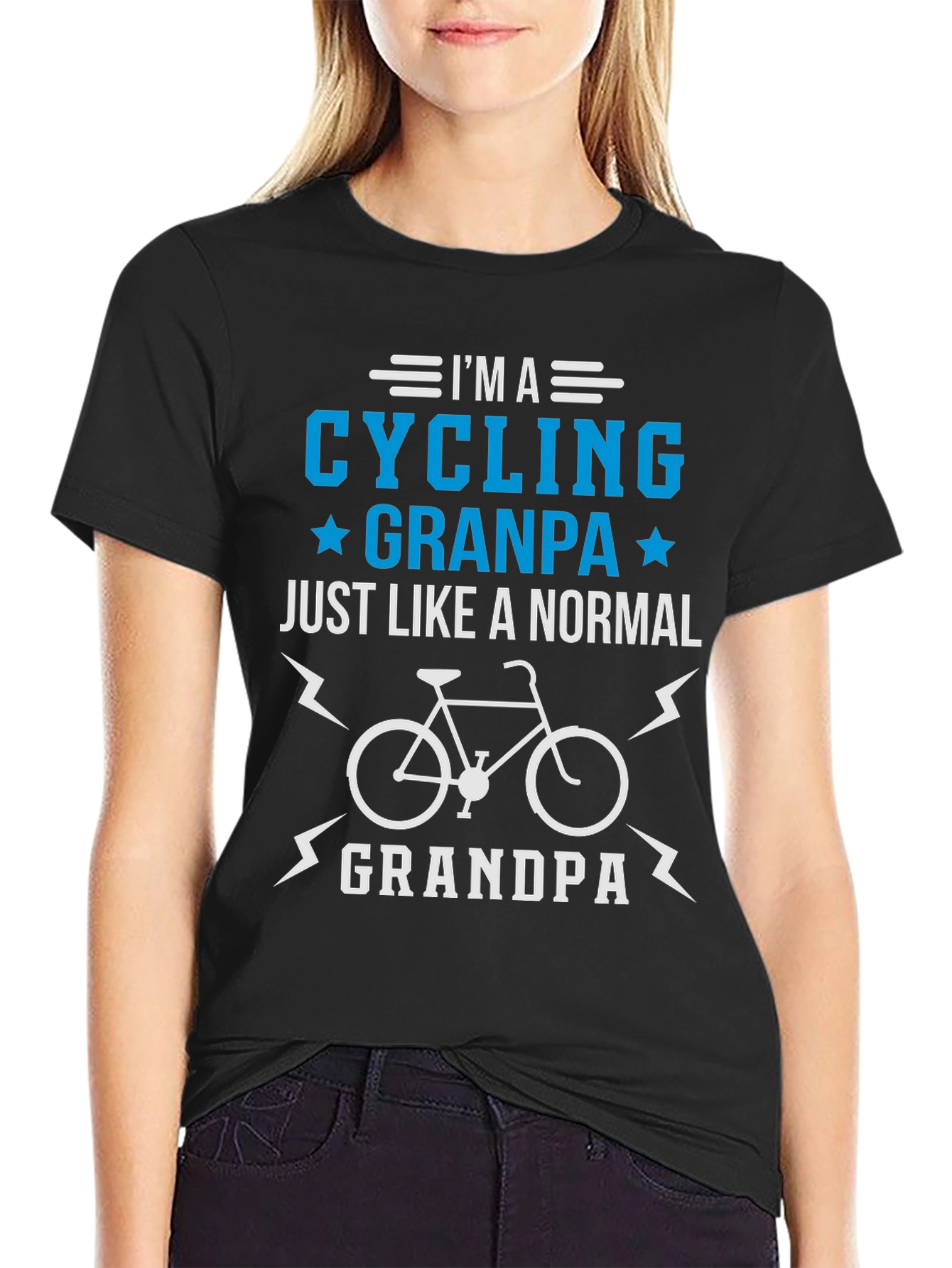 Cycling Grandpa T-Shirt - Cool Gift for Grandfathers
