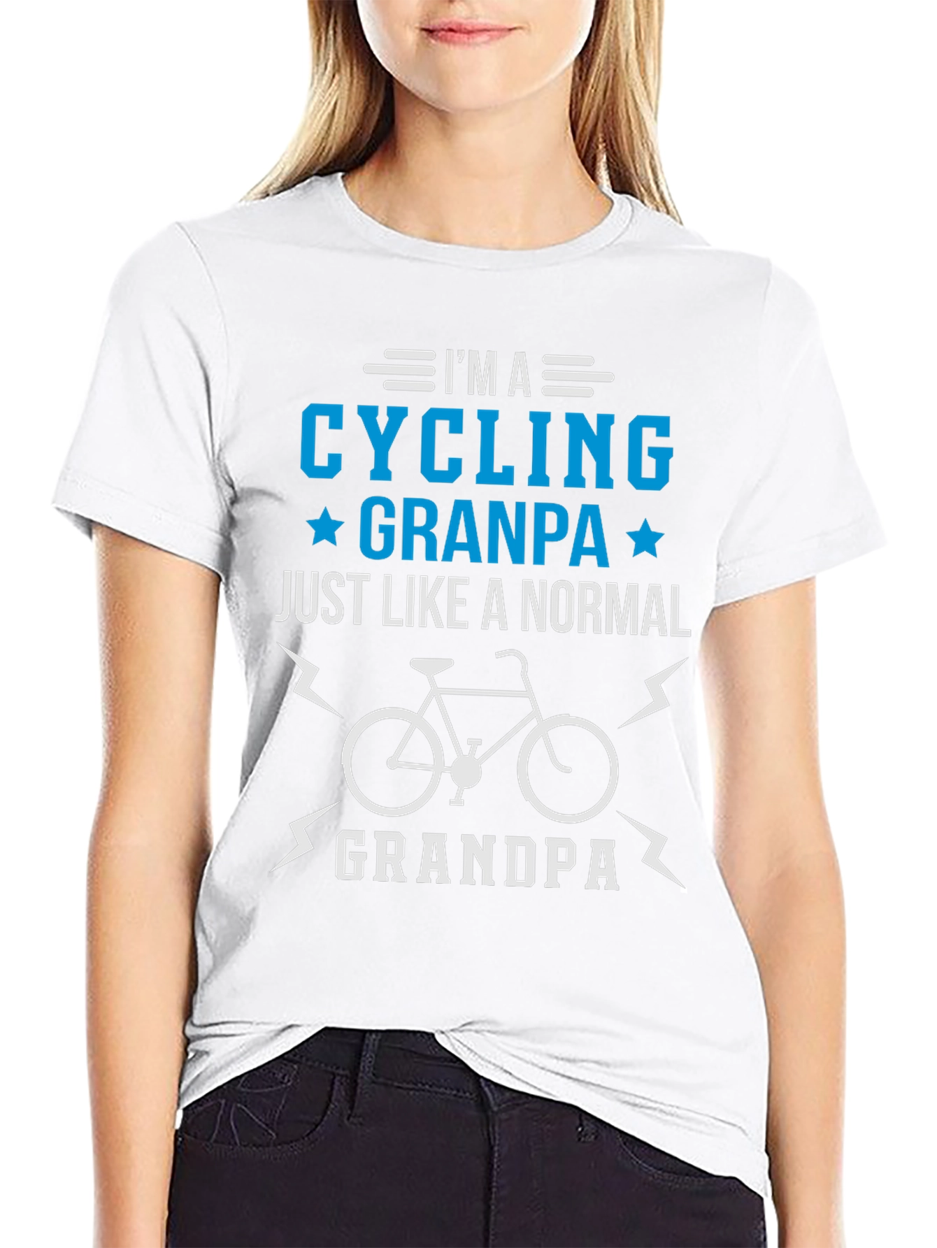 Cycling Grandpa T-Shirt - Cool Gift for Grandfathers
