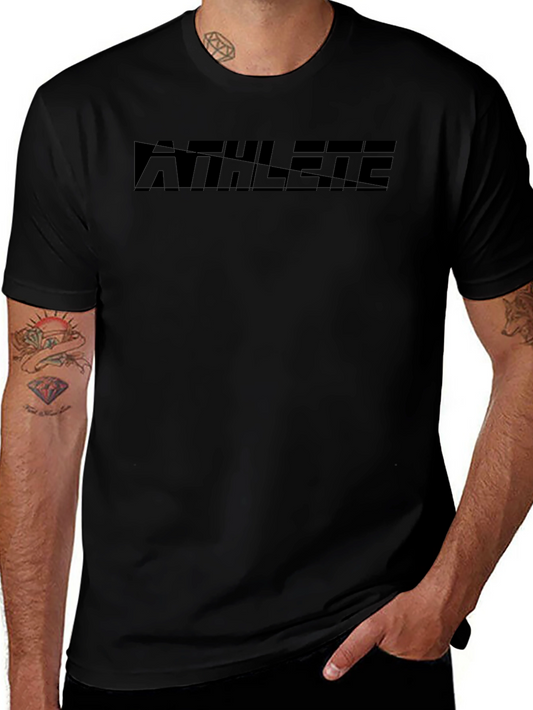 Athlete Graphic T-Shirt - Mens Black Tee
