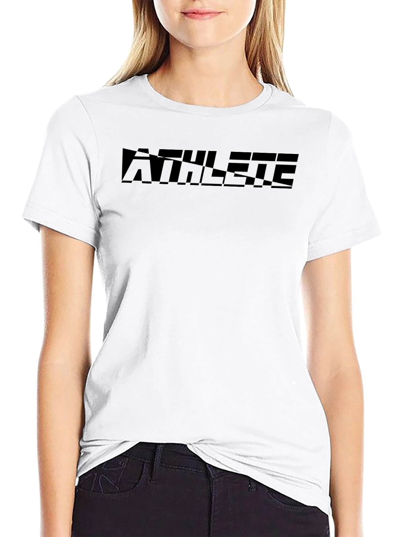 Athlete Graphic T-Shirt - Mens Black Tee
