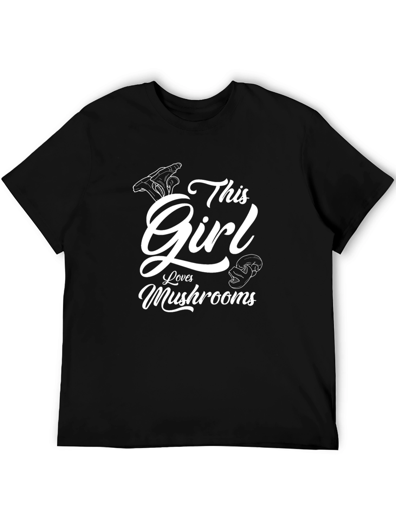 This Girl Loves Mushrooms Graphic T-Shirt