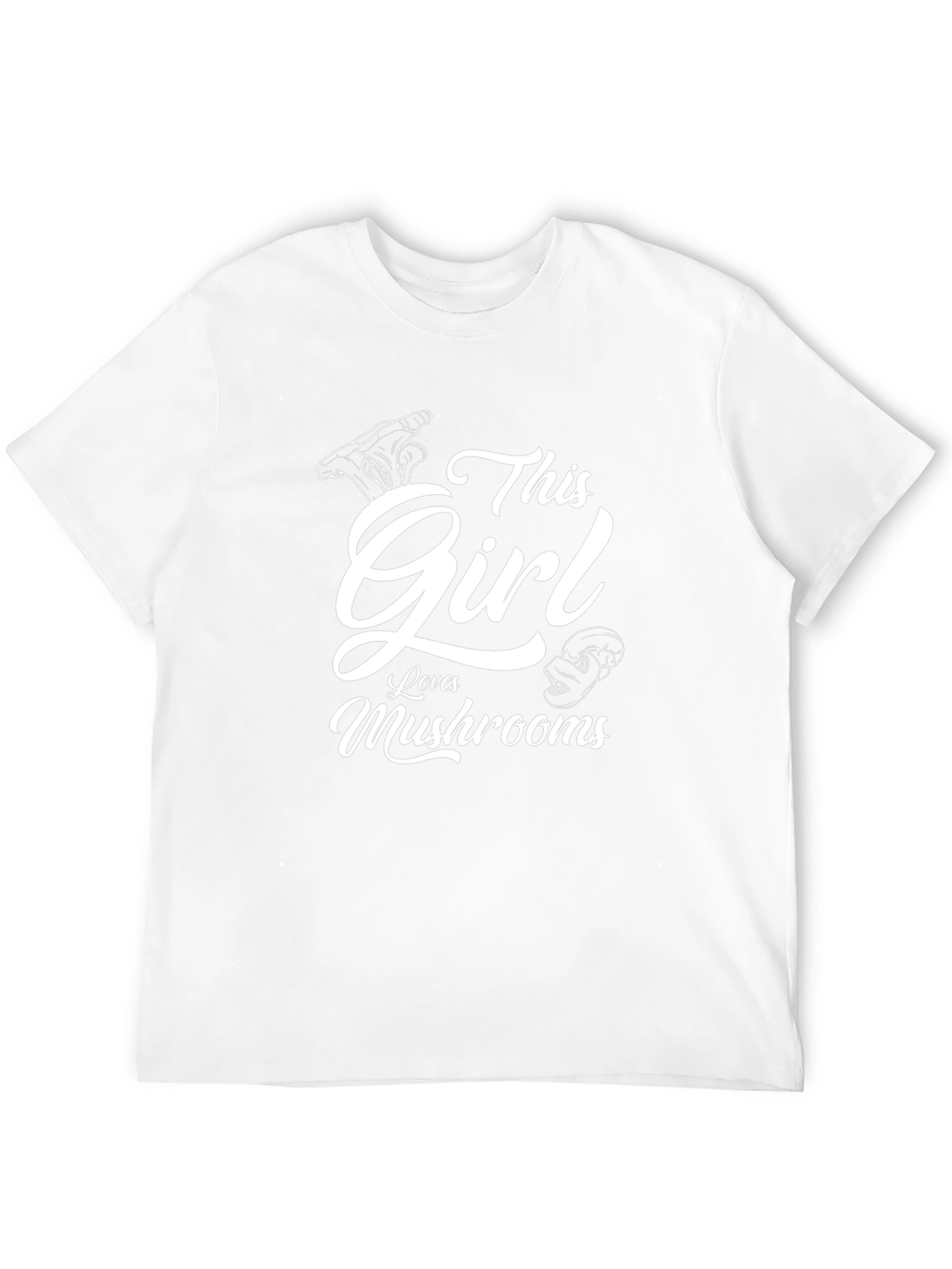 This Girl Loves Mushrooms Graphic T-Shirt