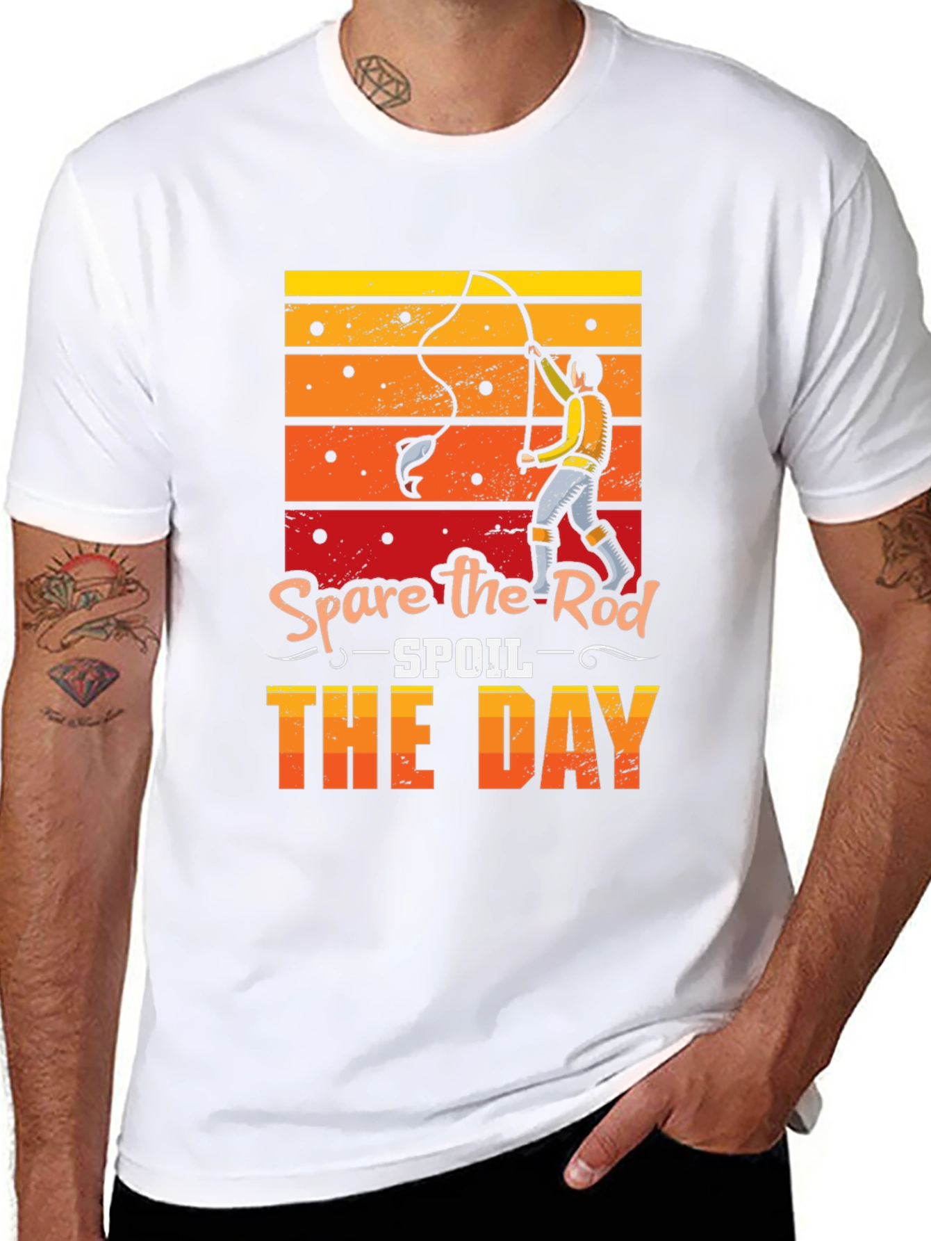 Spare the Rod Spoil the Day Fishing T-Shirt