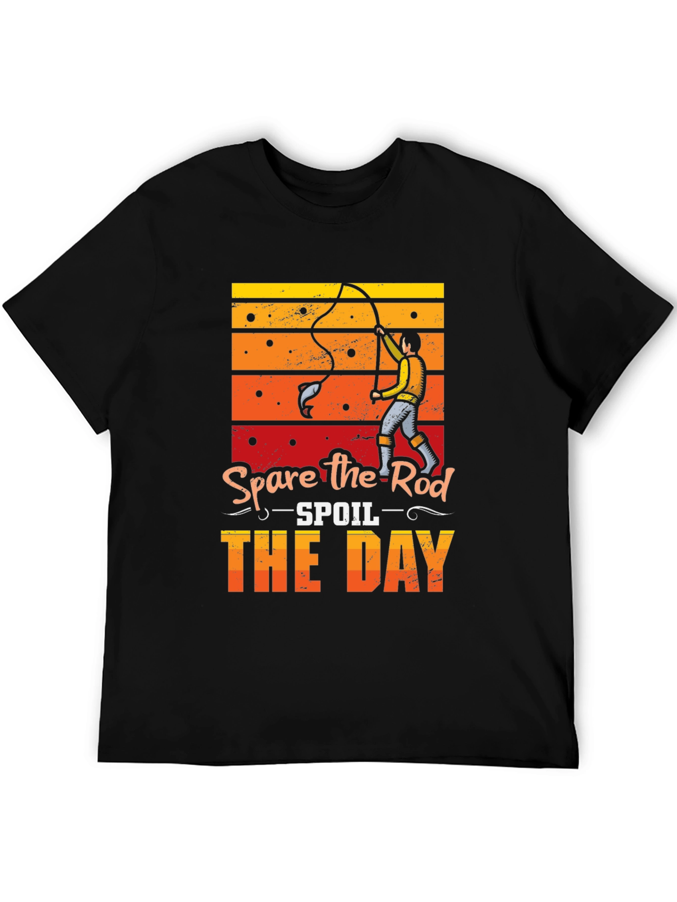 Spare the Rod Spoil the Day Fishing T-Shirt