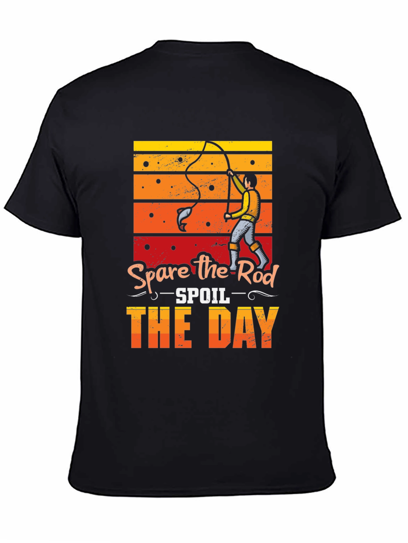 Spare the Rod Spoil the Day Fishing T-Shirt