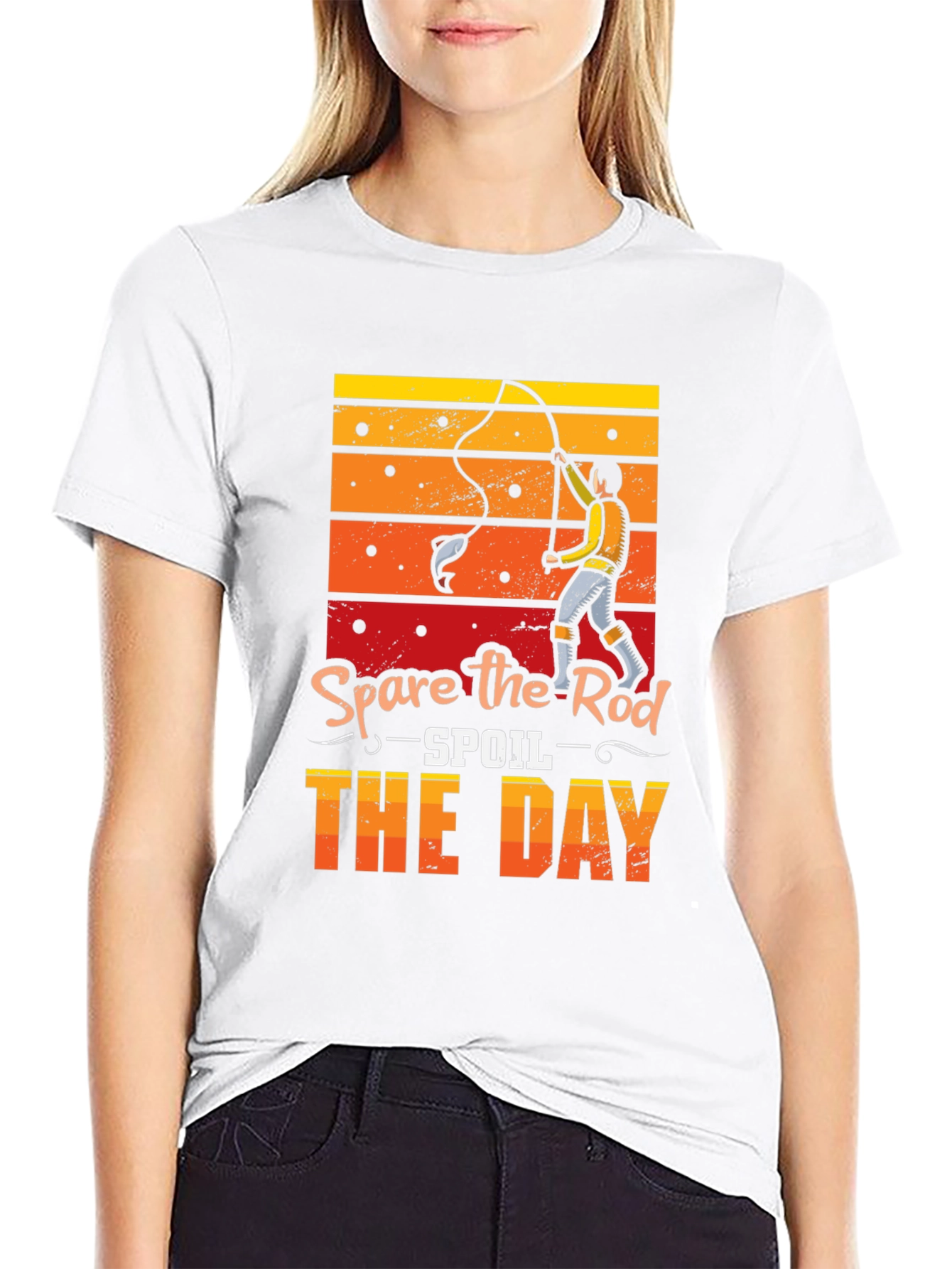 Spare the Rod Spoil the Day Fishing T-Shirt
