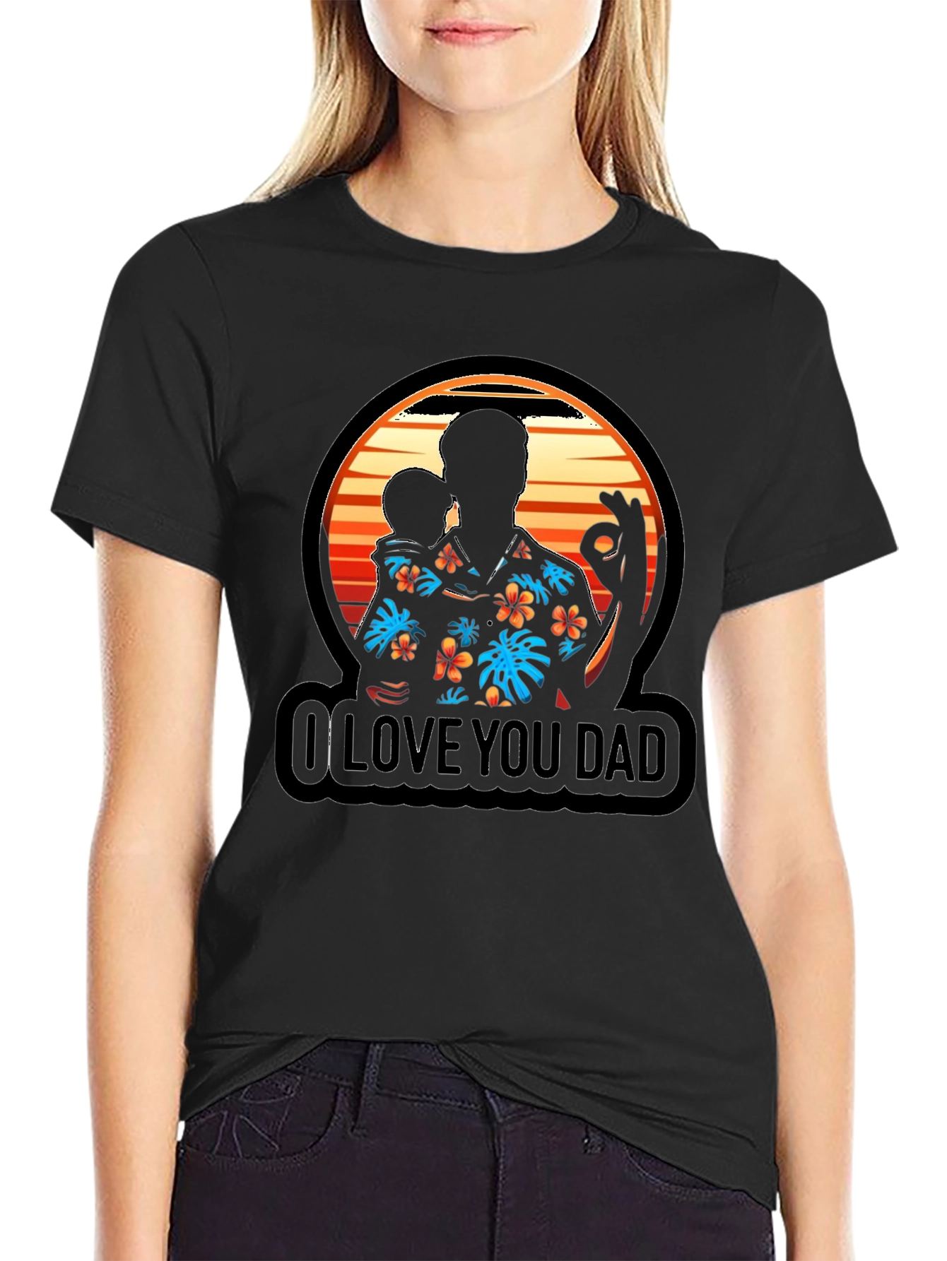 I Love You Dad Graphic T-Shirt