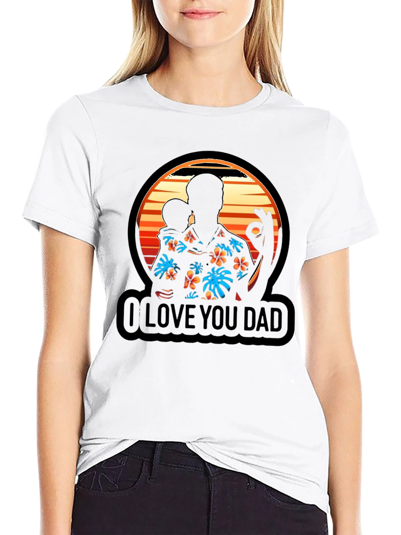 I Love You Dad Graphic T-Shirt