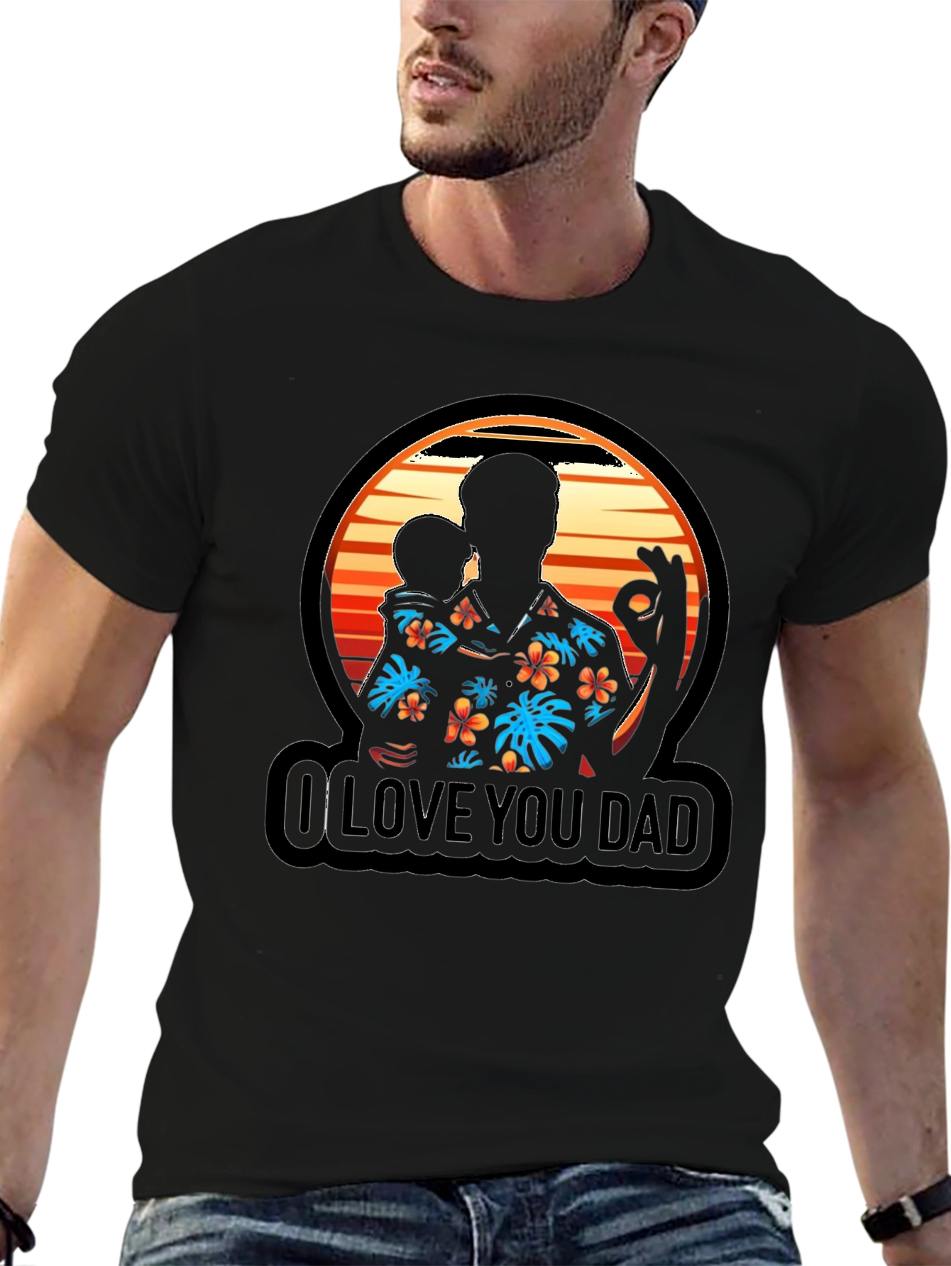 I Love You Dad Graphic T-Shirt