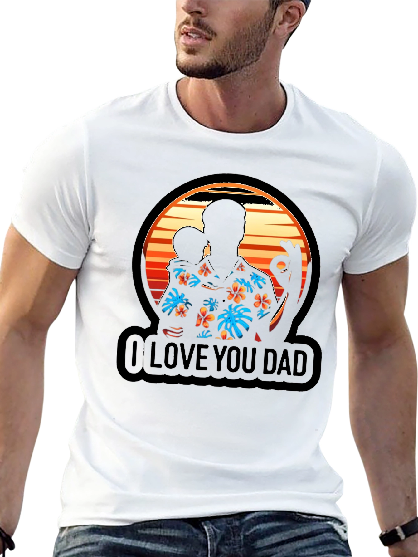 I Love You Dad Graphic T-Shirt