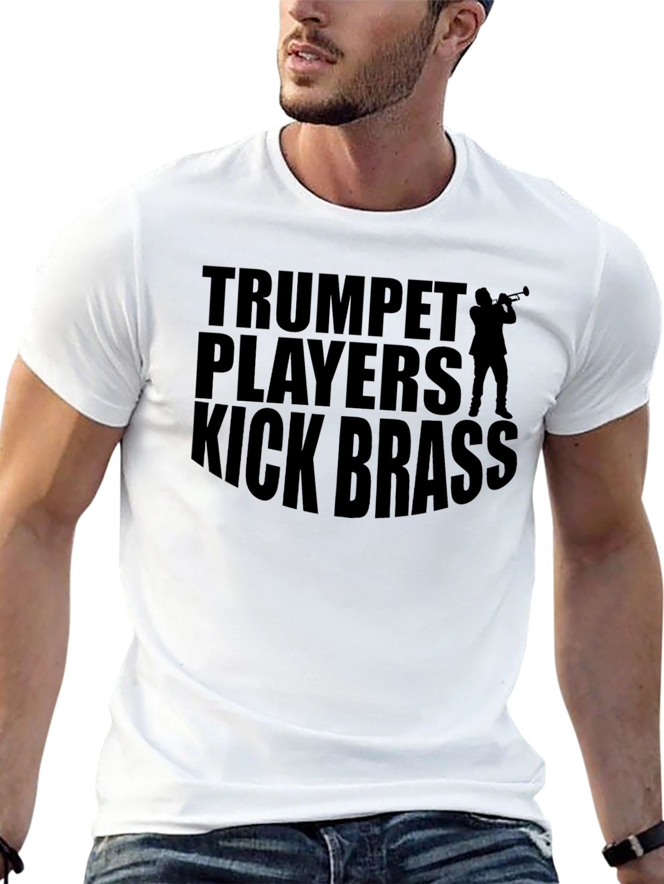 Trumpet Players Kick Brass Graphic T-Shirt