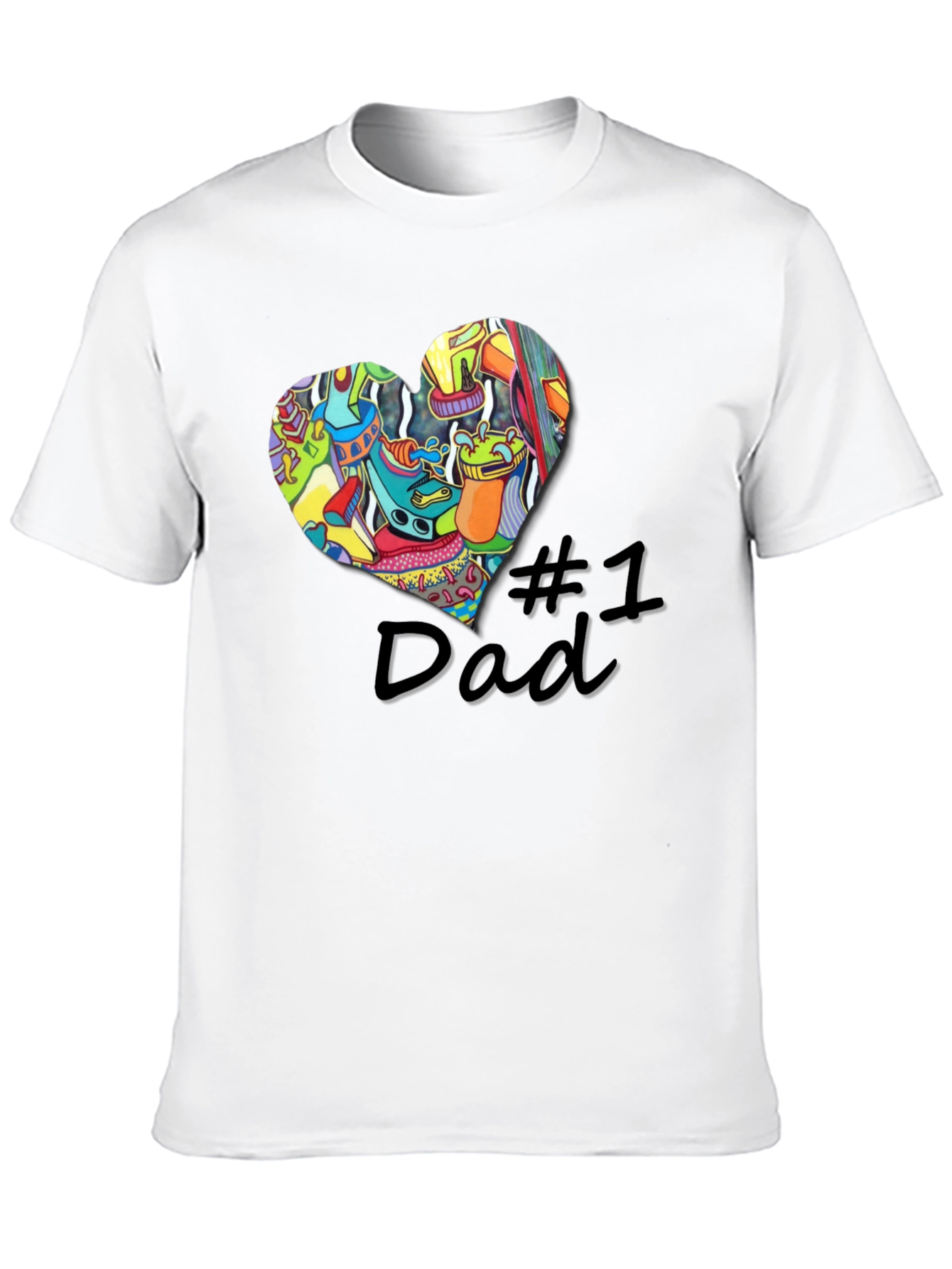 Number One Dad Graphic T-Shirt