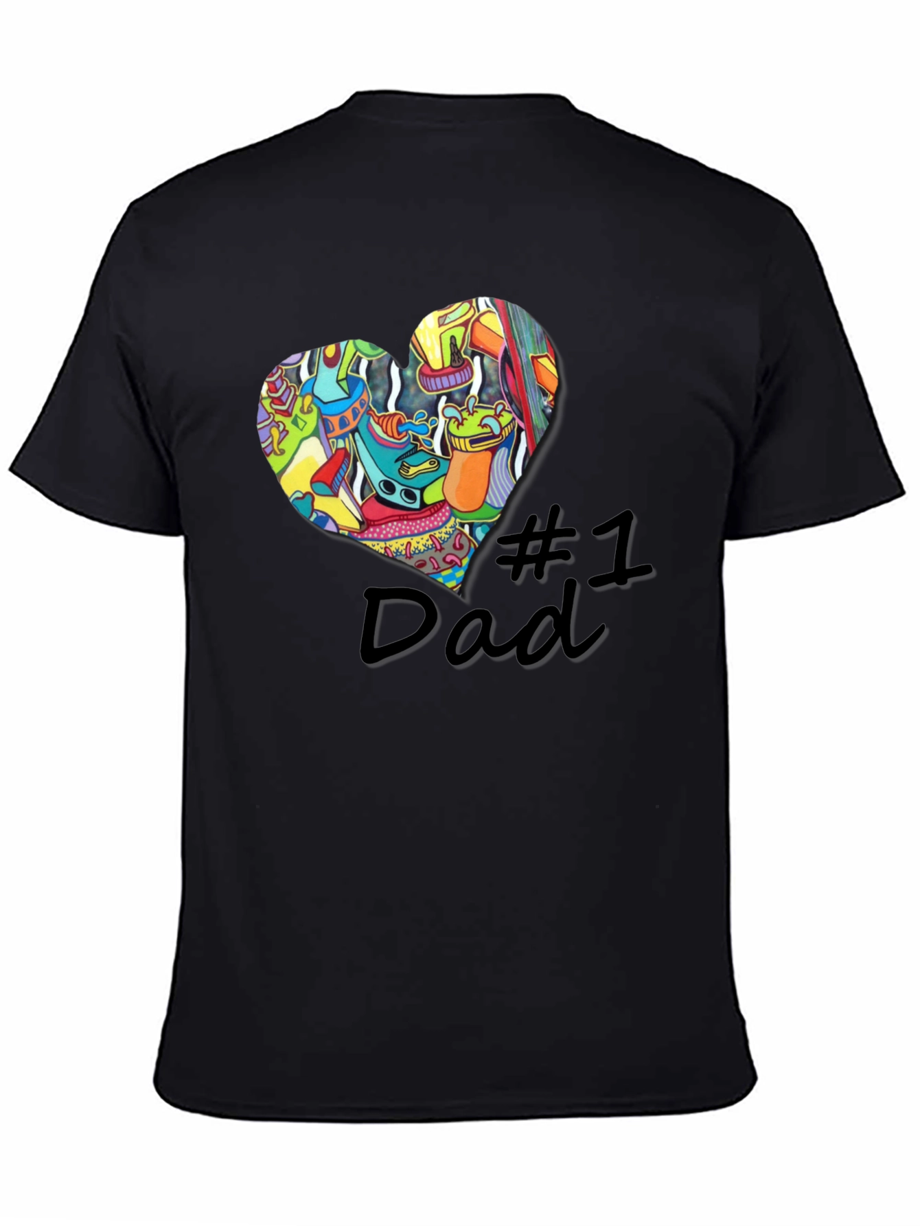 Number One Dad Graphic T-Shirt