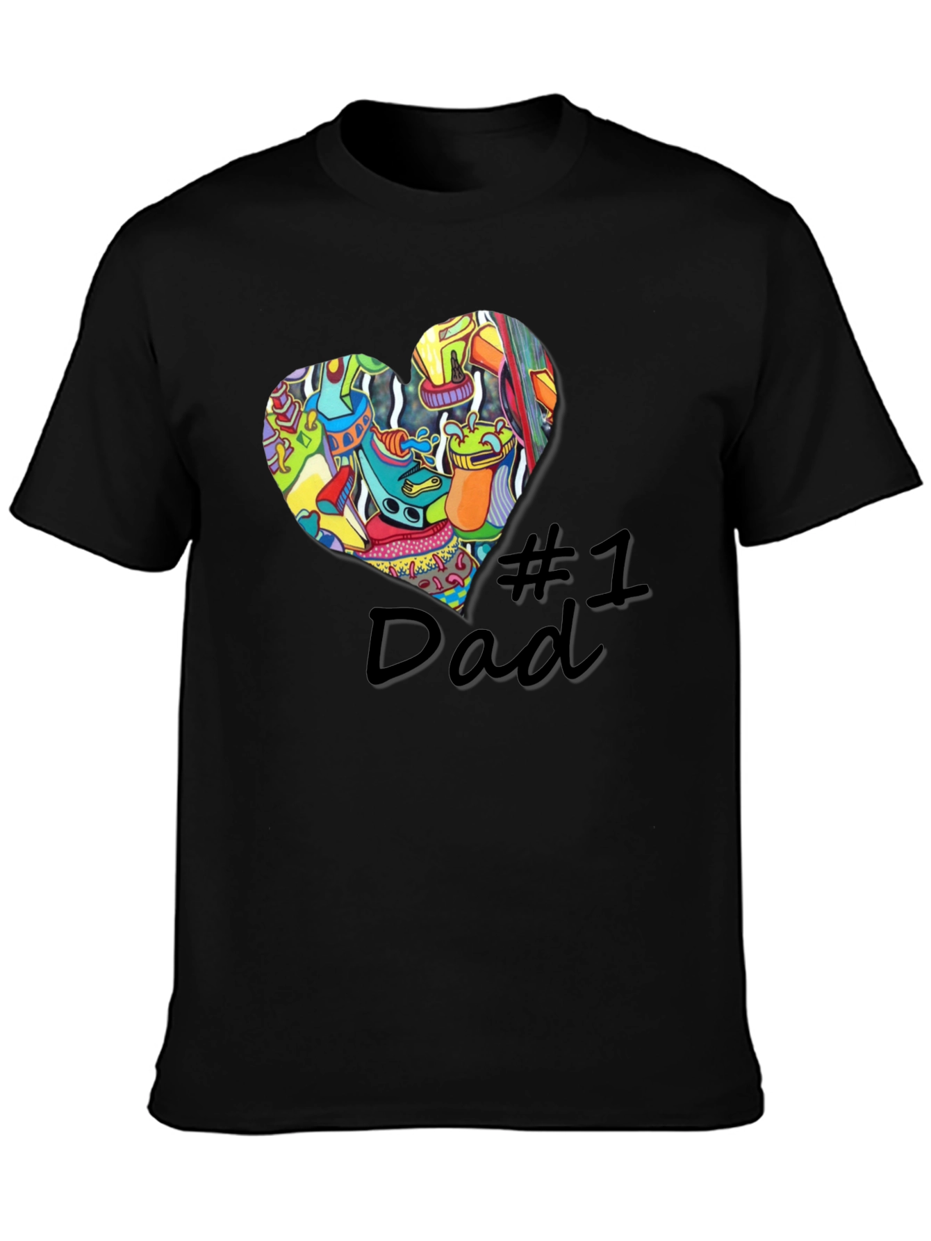 Number One Dad Graphic T-Shirt