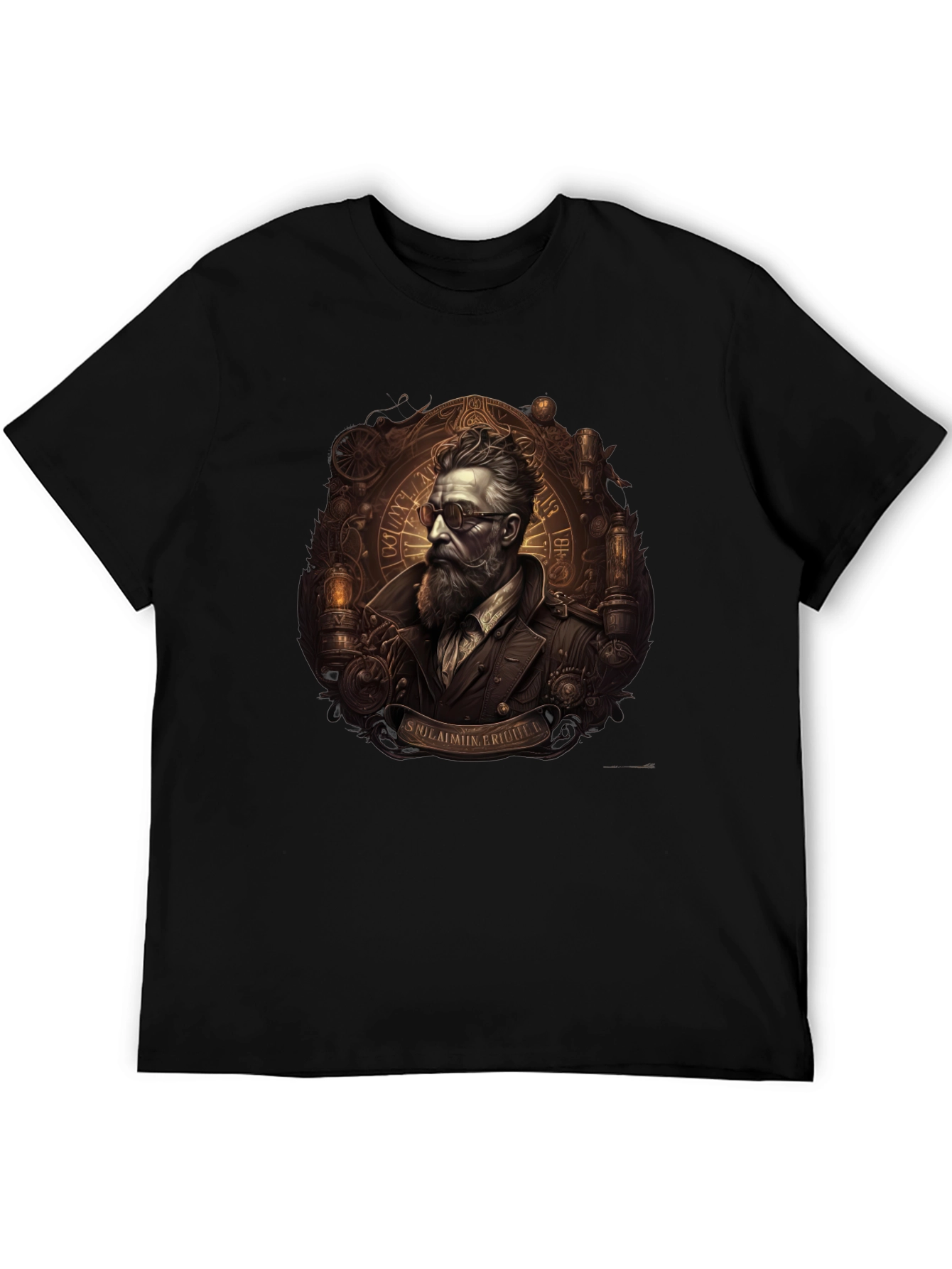 Steampunk Gentleman Graphic Tee - Unique Design