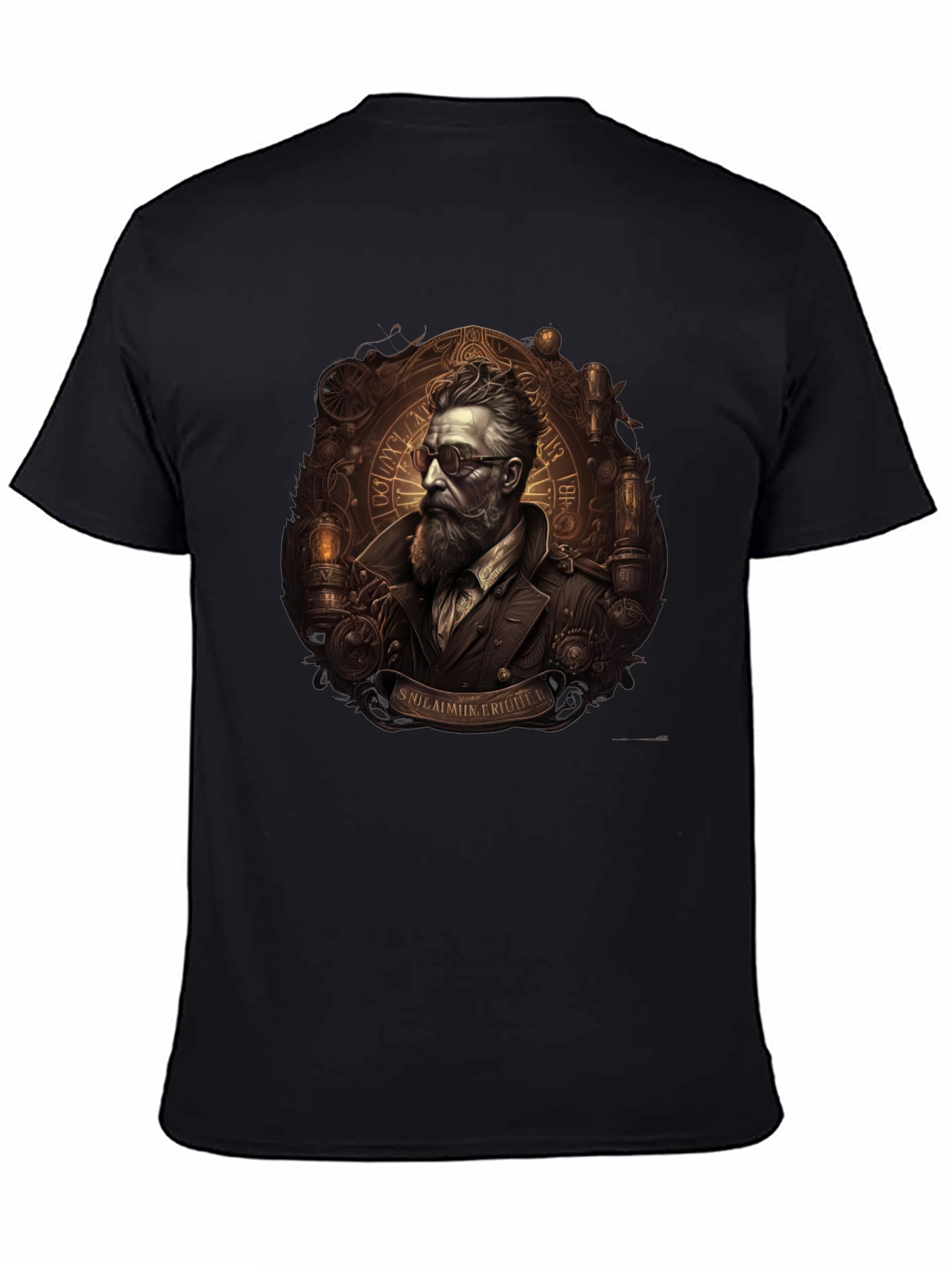 Steampunk Gentleman Graphic Tee - Unique Design