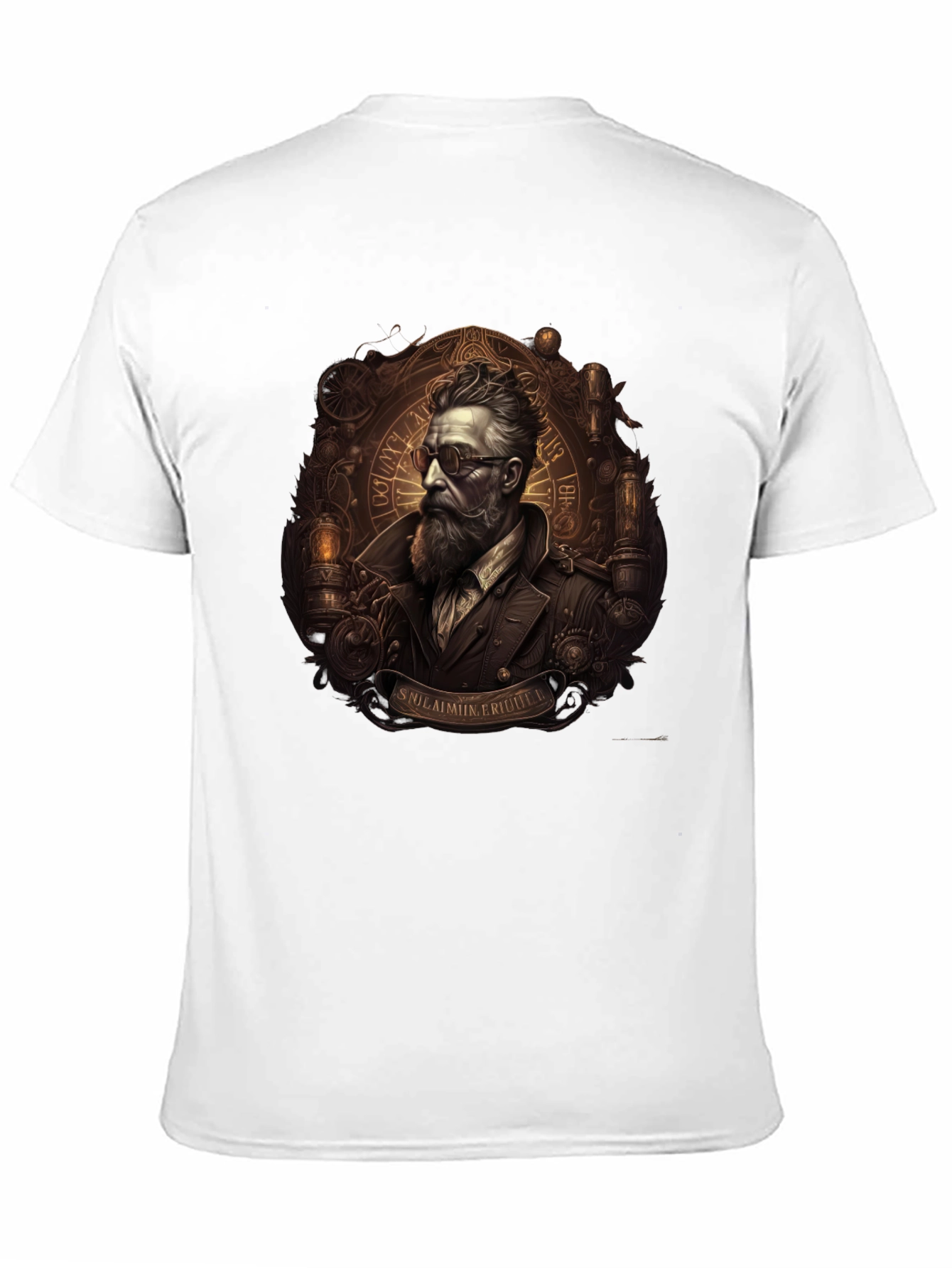 Steampunk Gentleman Graphic Tee - Unique Design