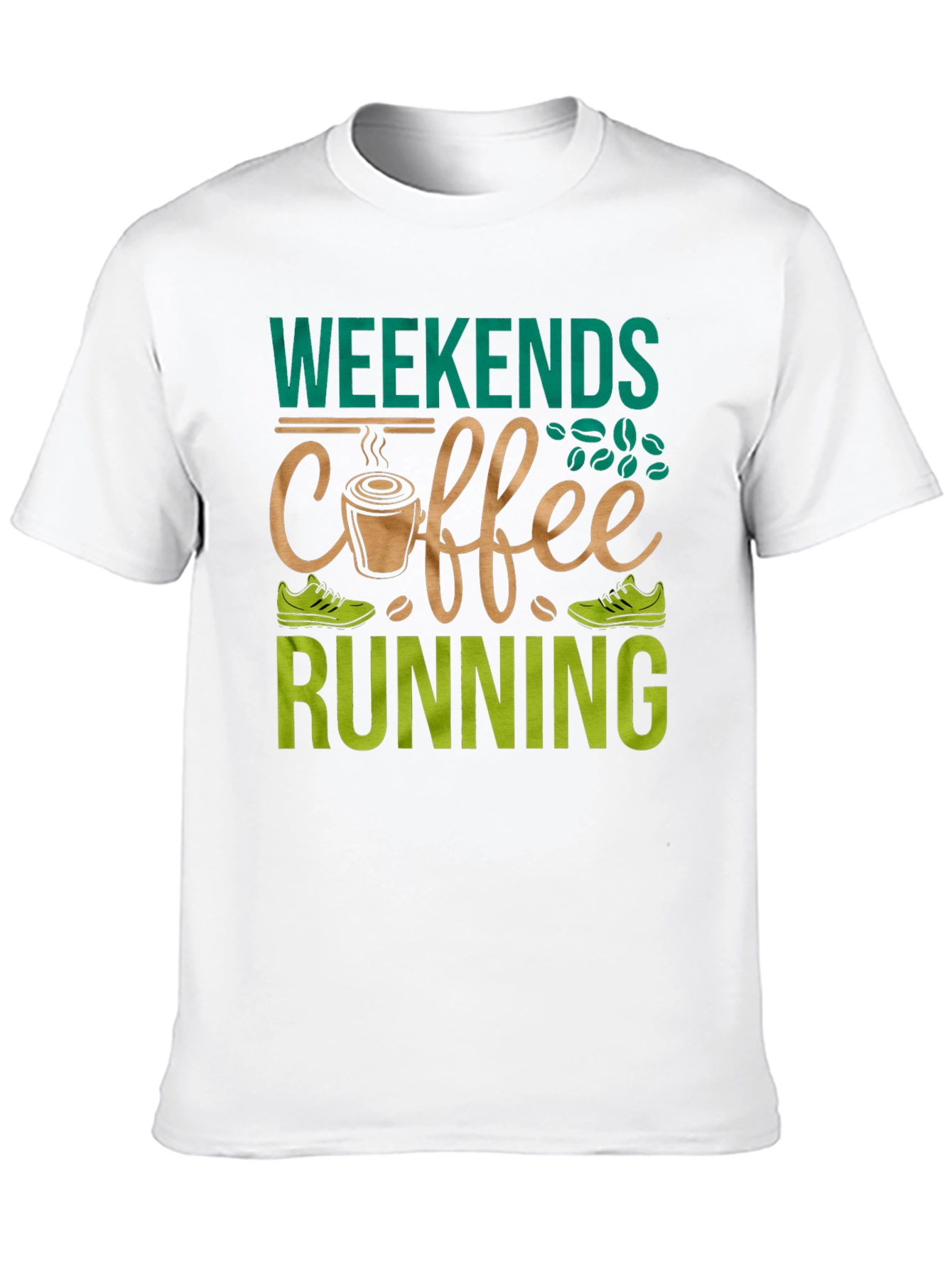 Weekends Coffee Running Graphic Tee