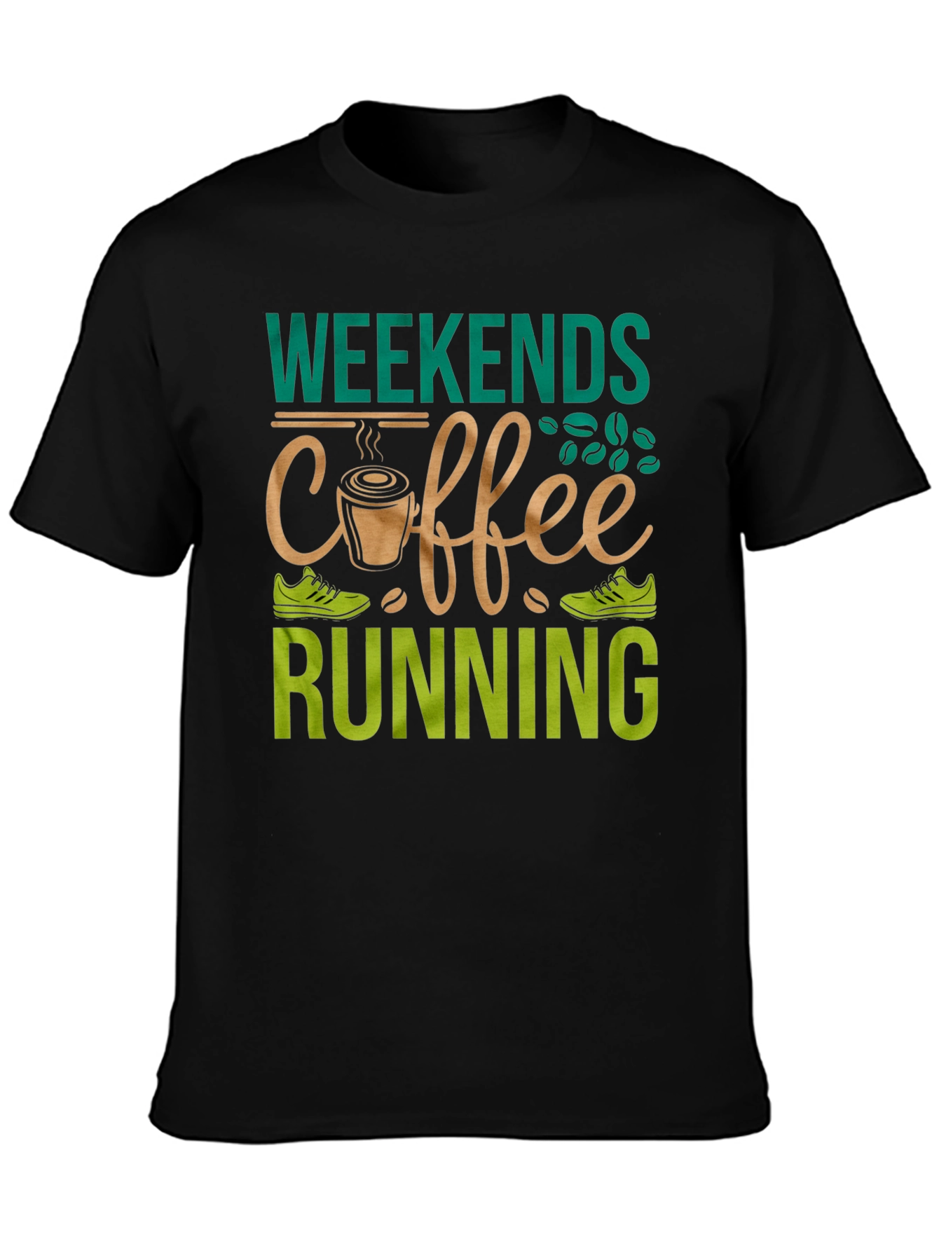 Weekends Coffee Running Graphic Tee