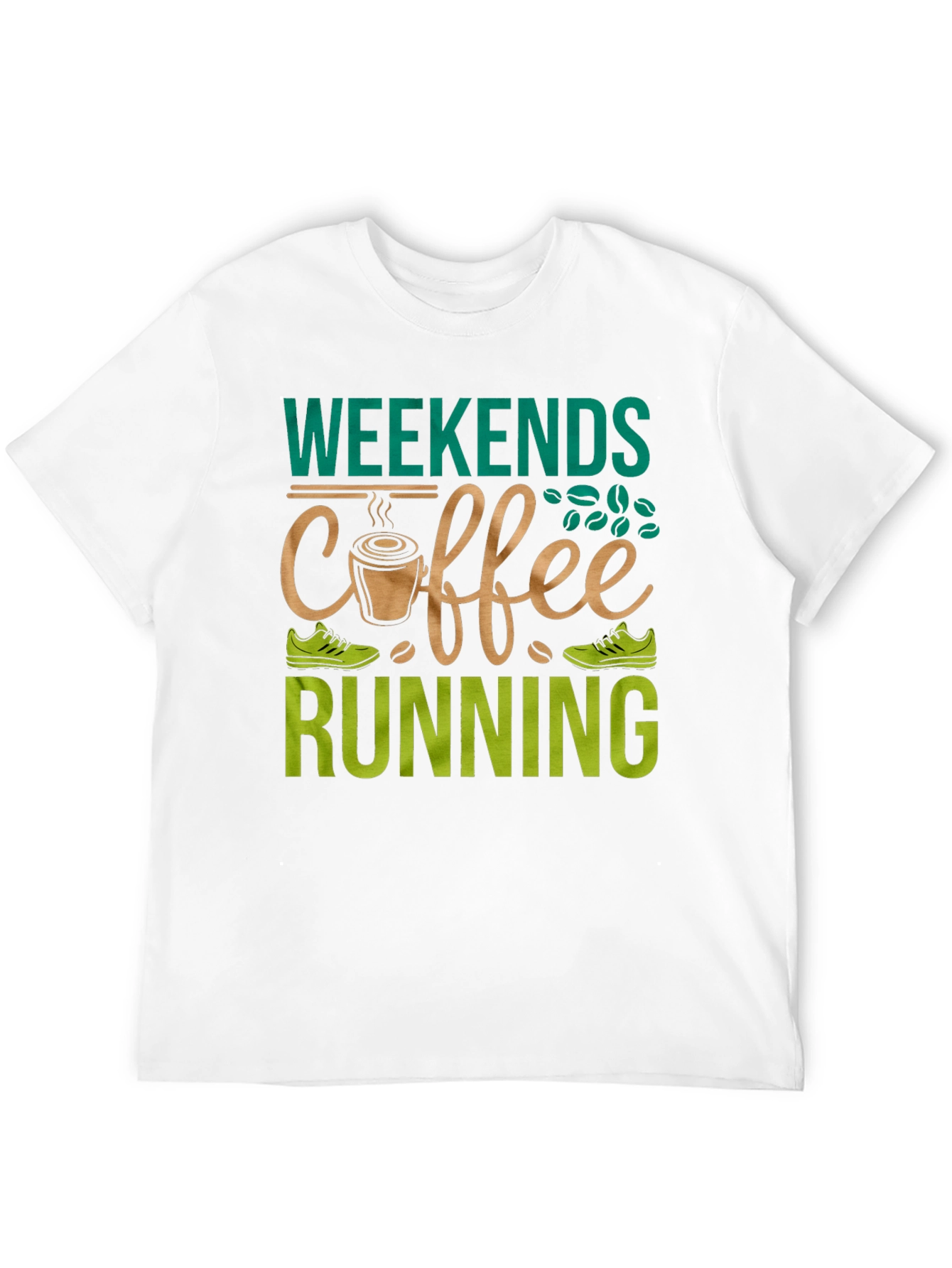 Weekends Coffee Running Graphic Tee