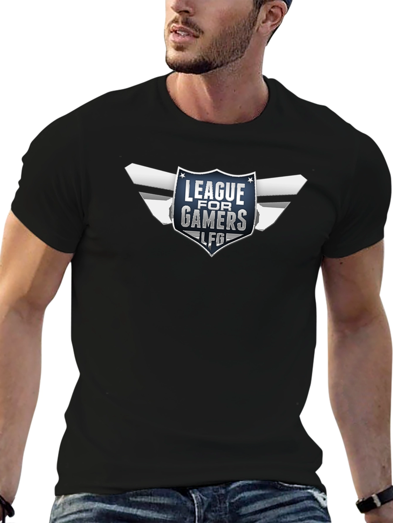 League for Gamers LFG Black T-Shirt